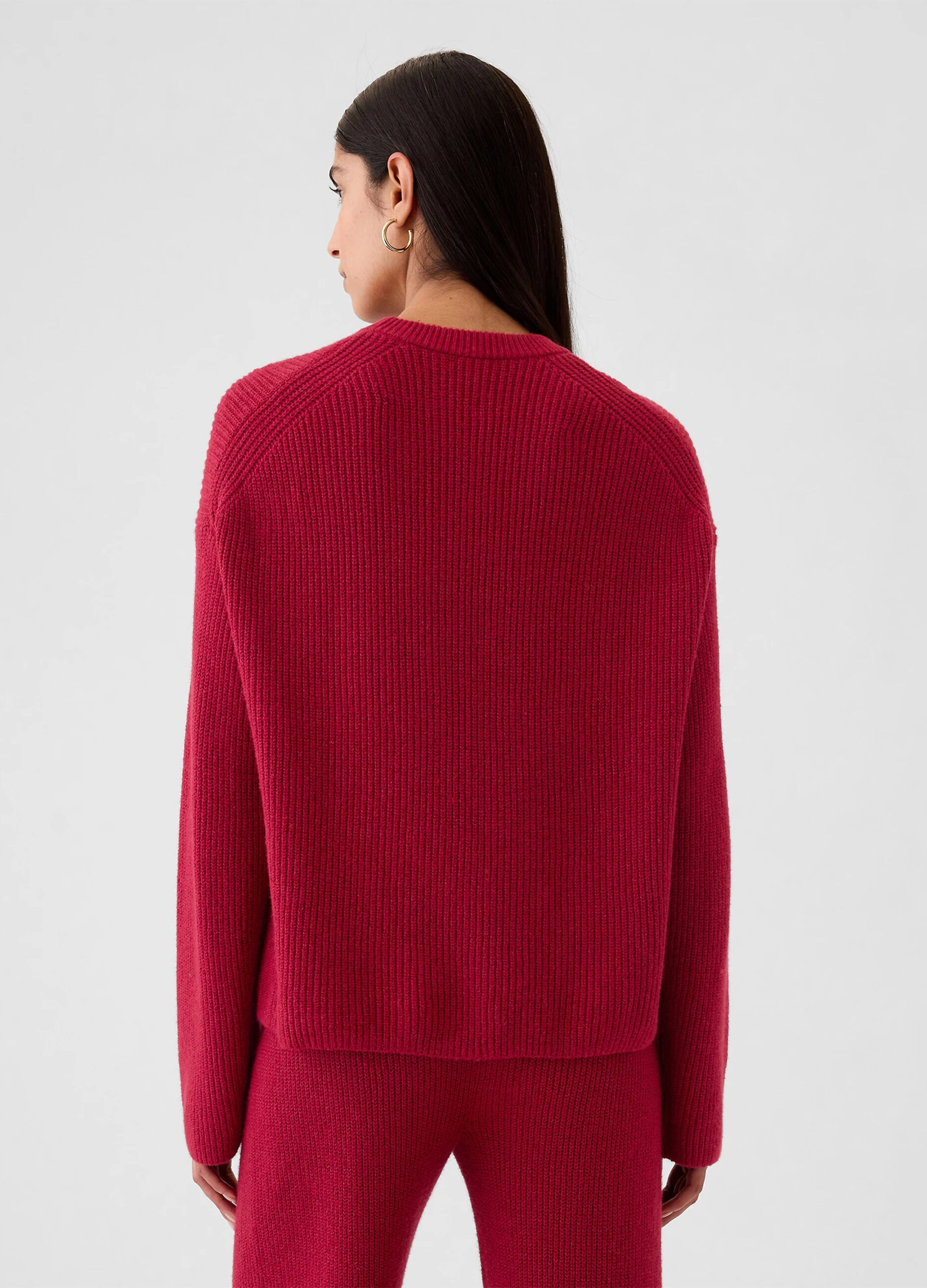 Pullover con lavorazione a coste inglesi