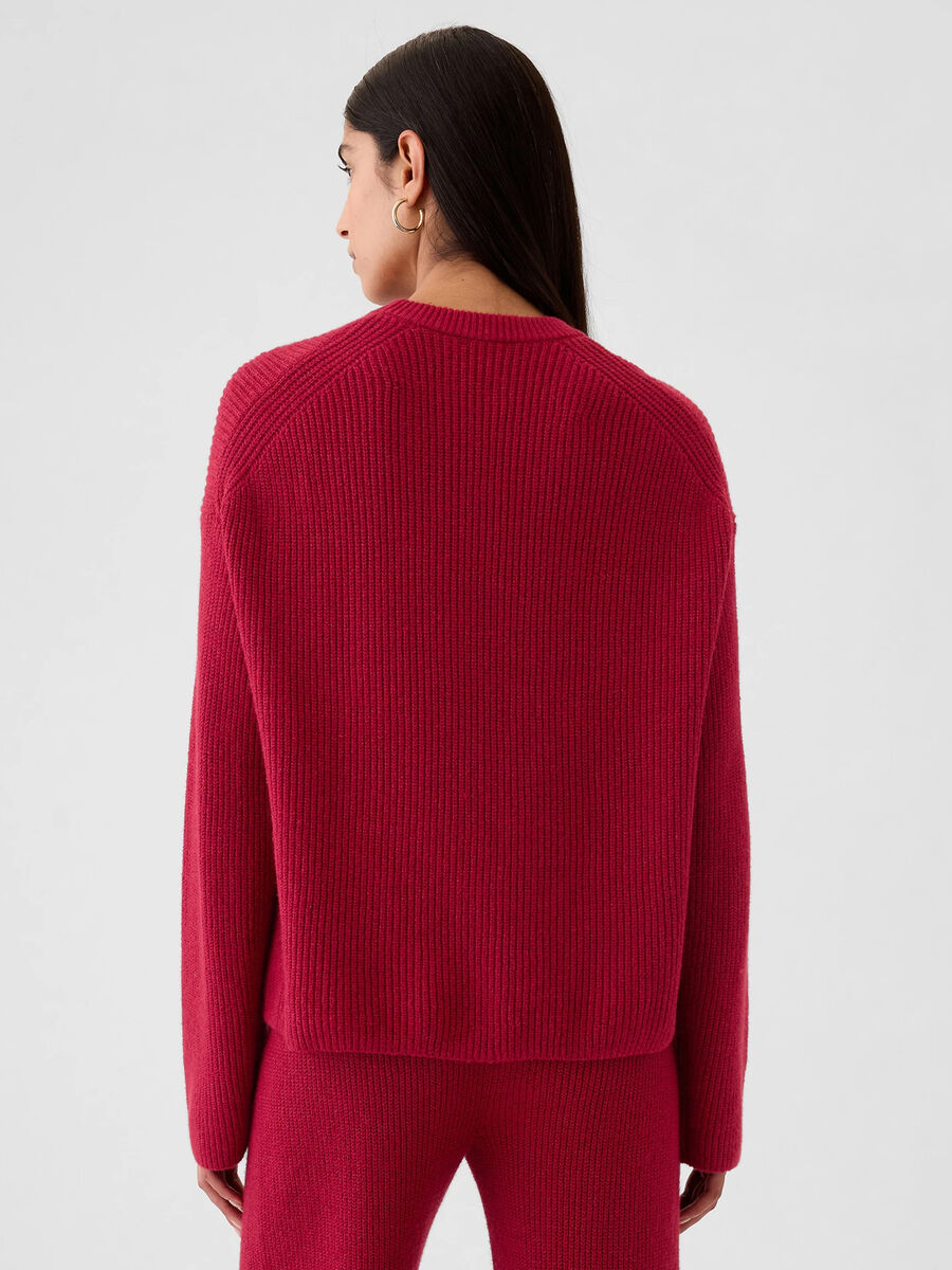Pullover con lavorazione a coste inglesi Donna_2