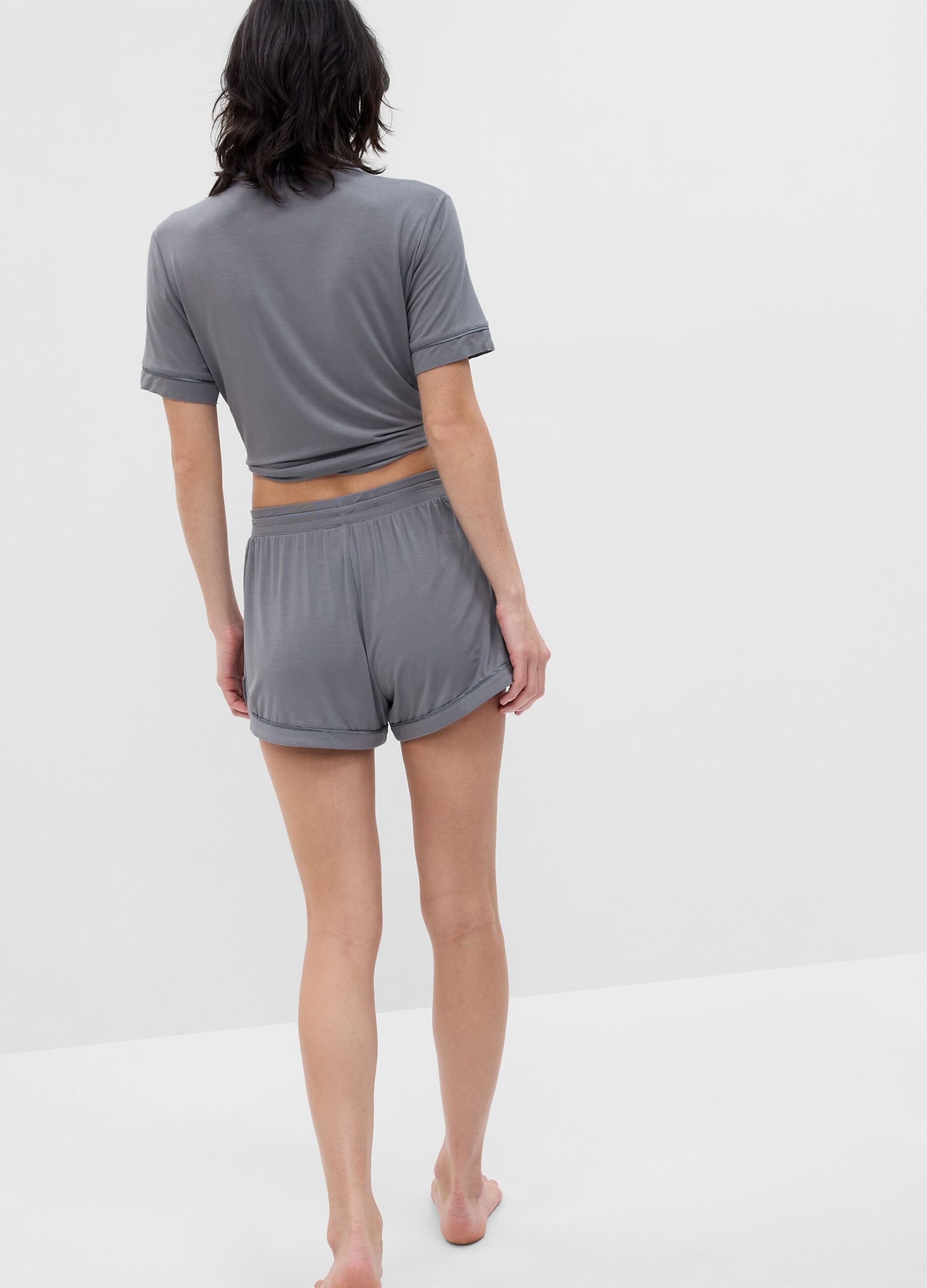 Shorts pigiama con coulisse_1