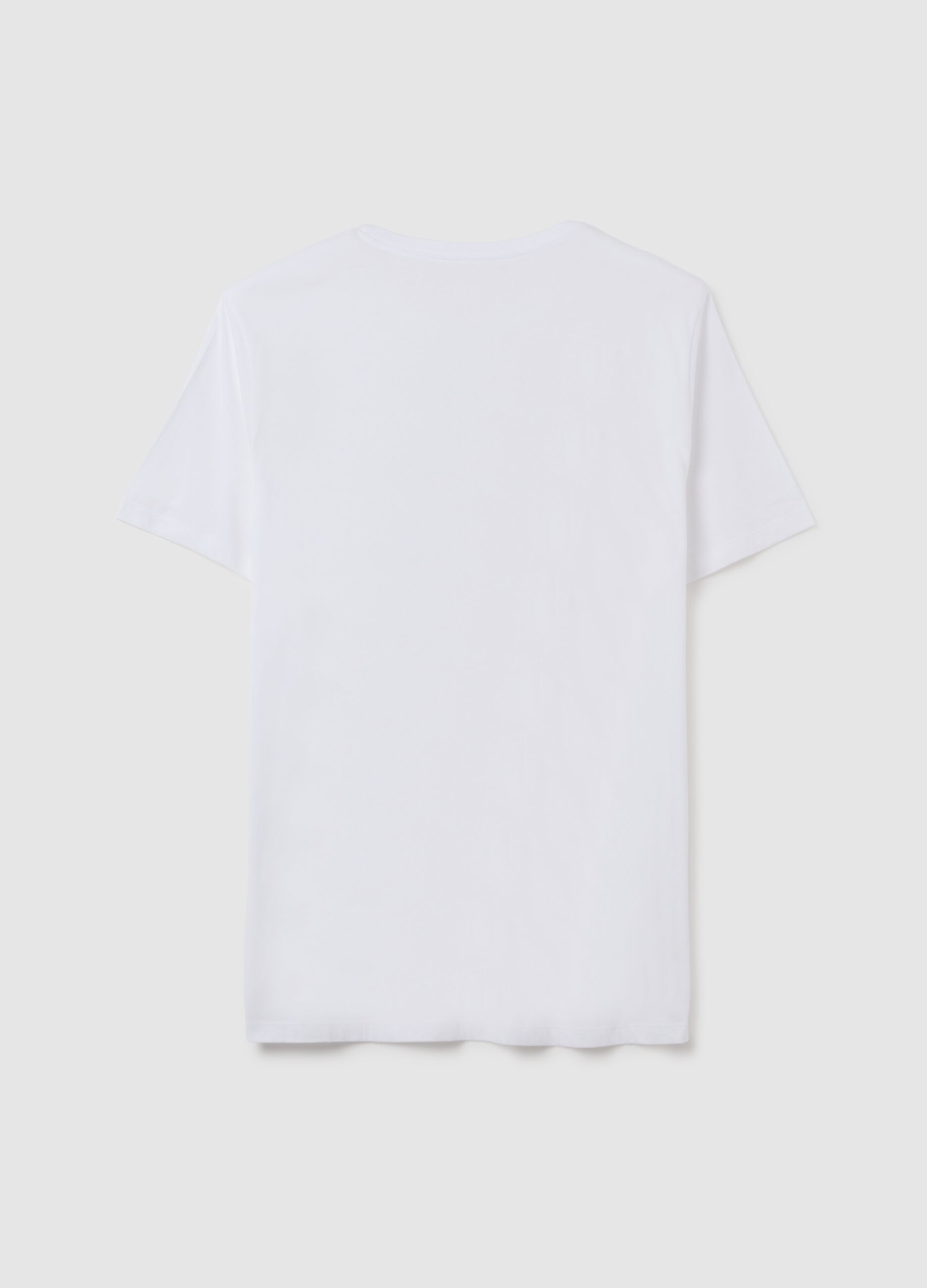 T-shirt in cotone con stampa logo_3