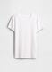 T-shirt bianca in cotone e modal elasticizzato Gap_3