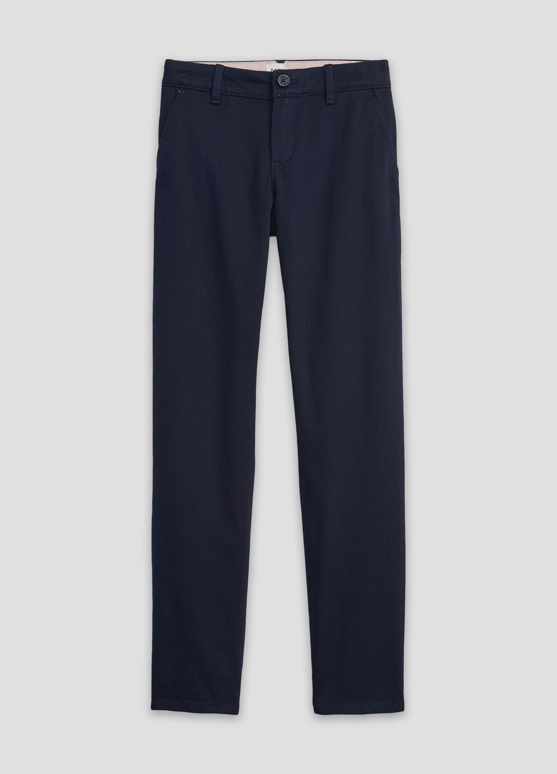 Stretch cotton chinos