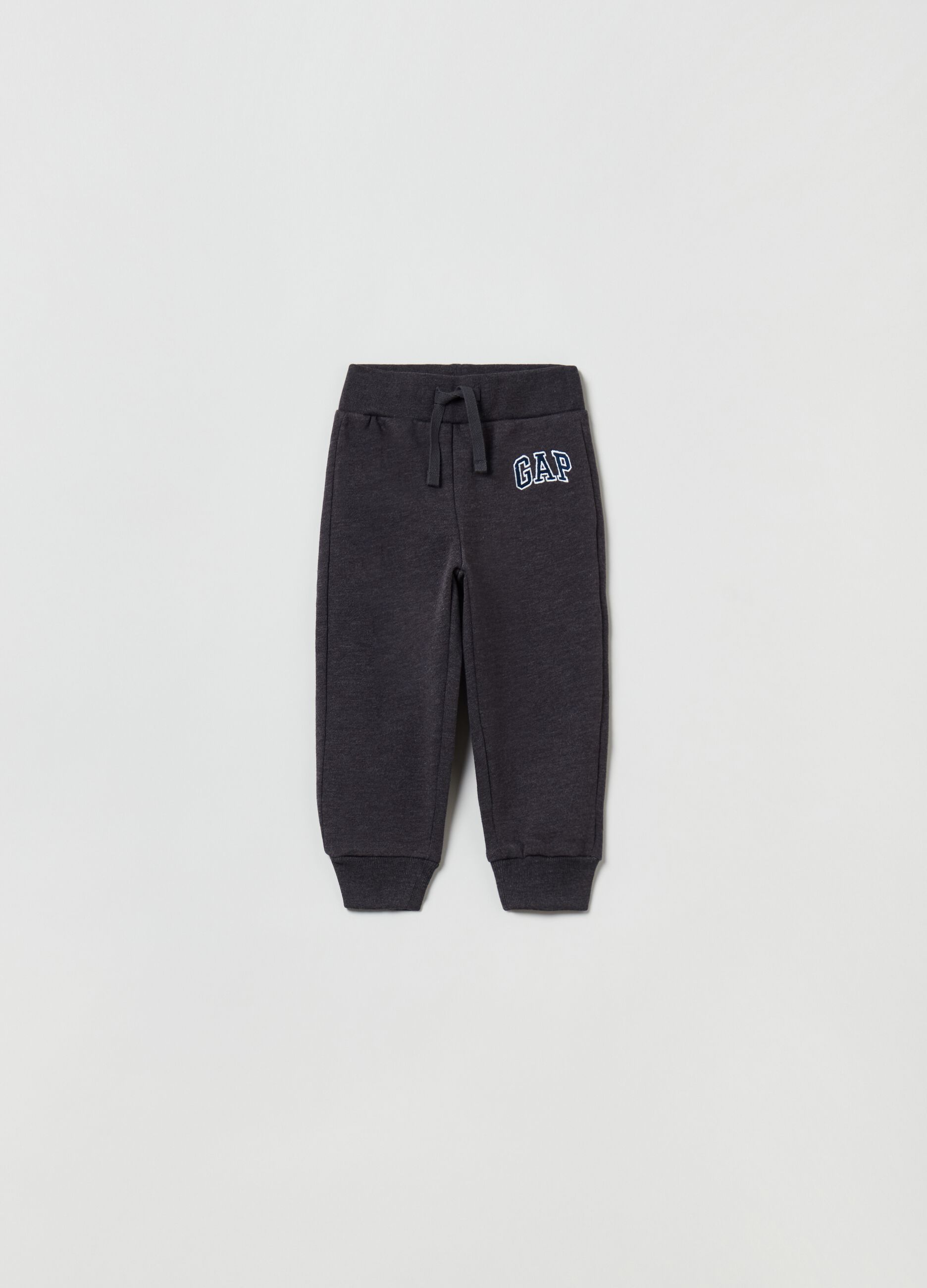 Plush joggers with logo patch_0