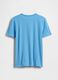 T-shirt in puro cotone azzurra da bambino regular fit con logo_1