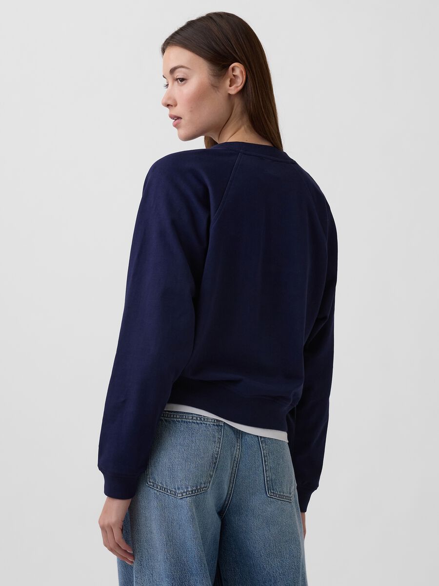 Felpa girocollo in misto cotone con logo GAP Donna_1