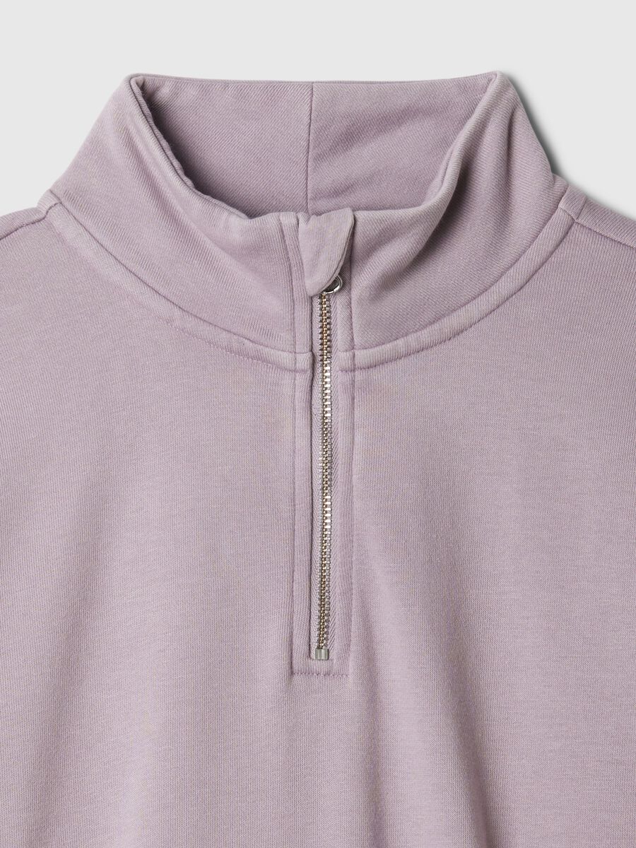 Felpa cropped half-zip Bambina_4