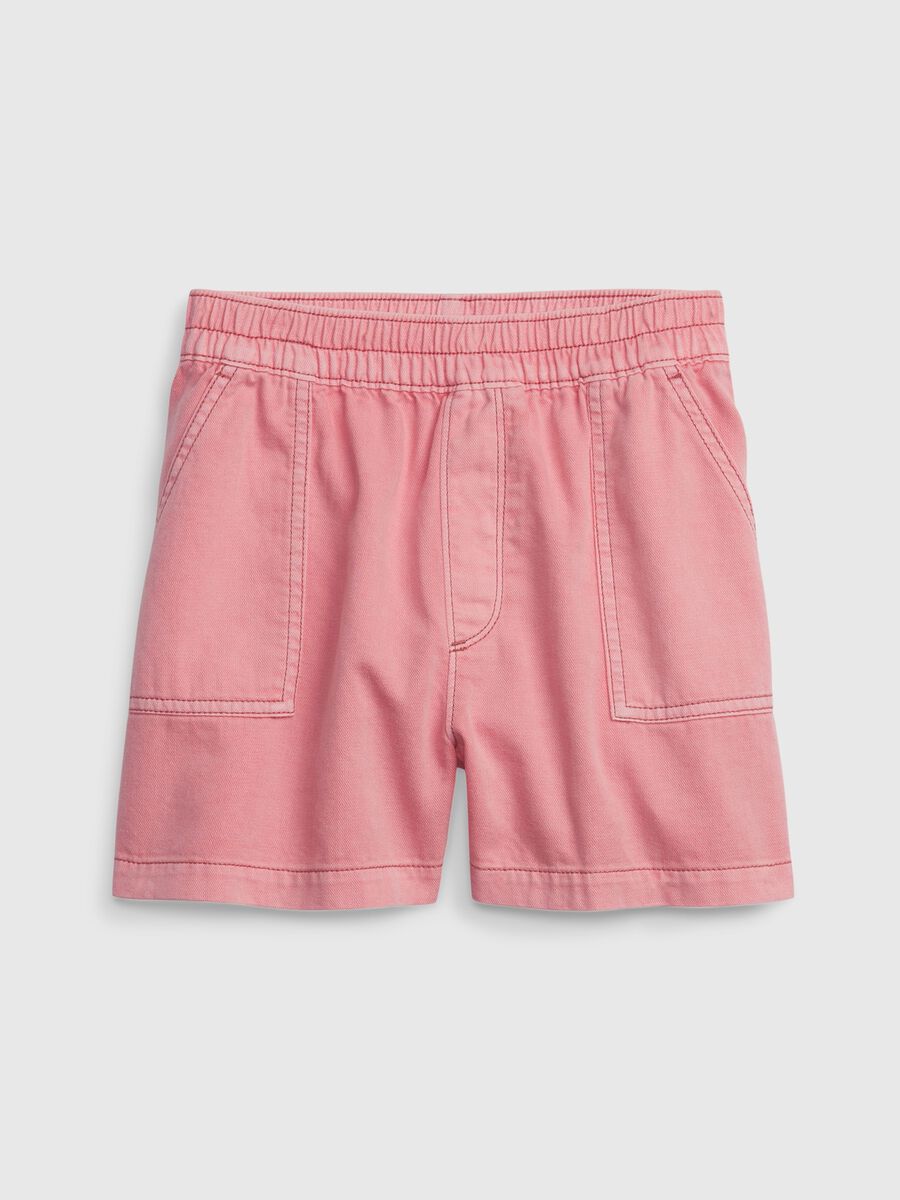 Lyocell and cotton shorts_0
