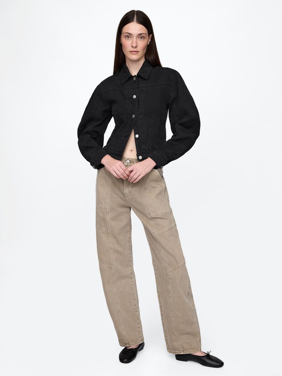 Giacca in denim nera Gap Donna_1