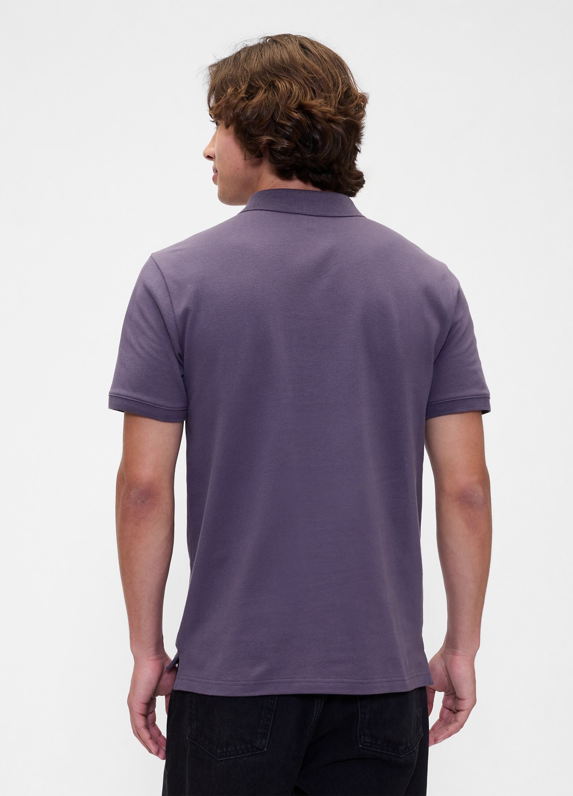 Purple Short Sleeve Polo
