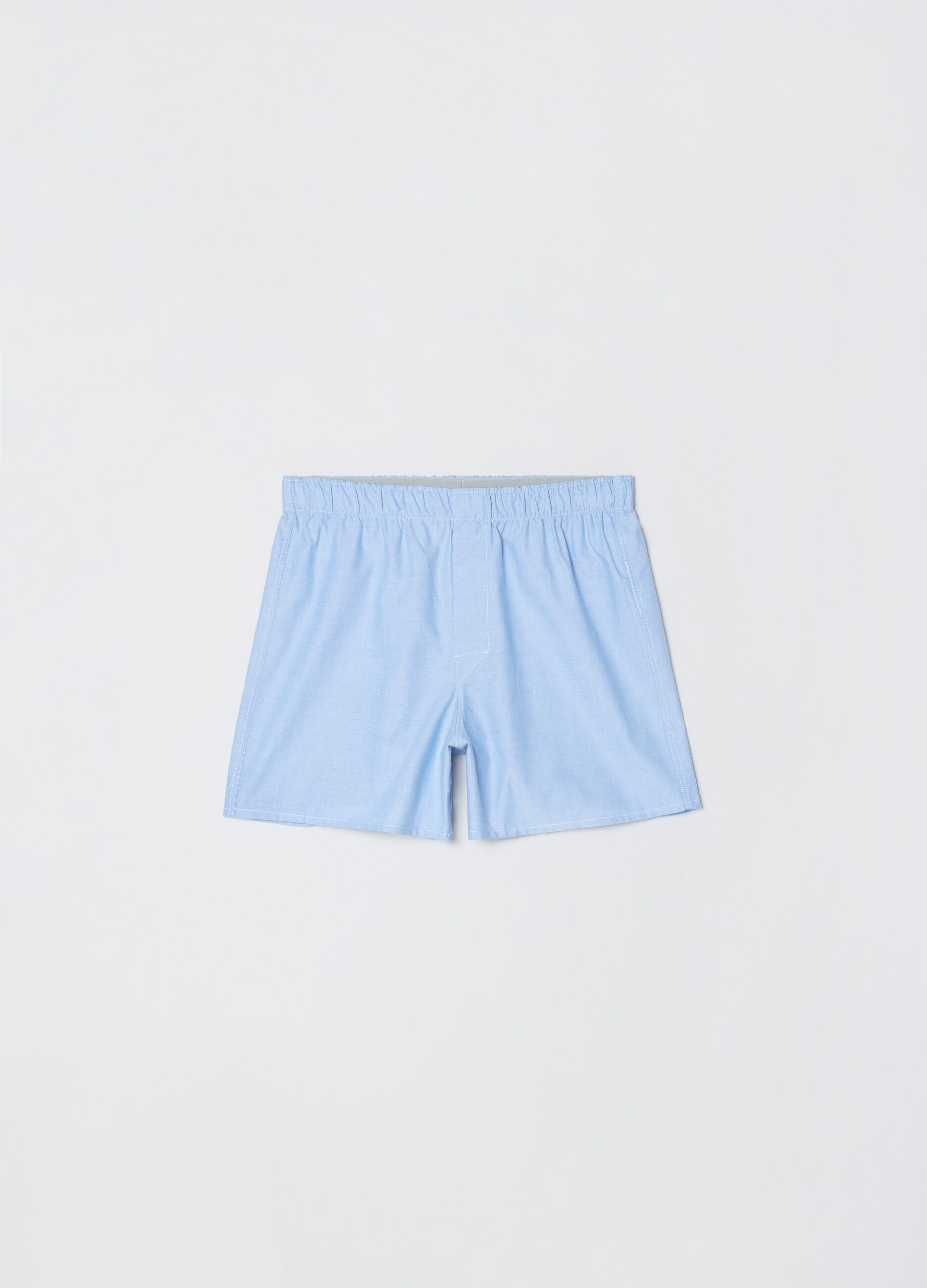 Woven cotton boxer shorts