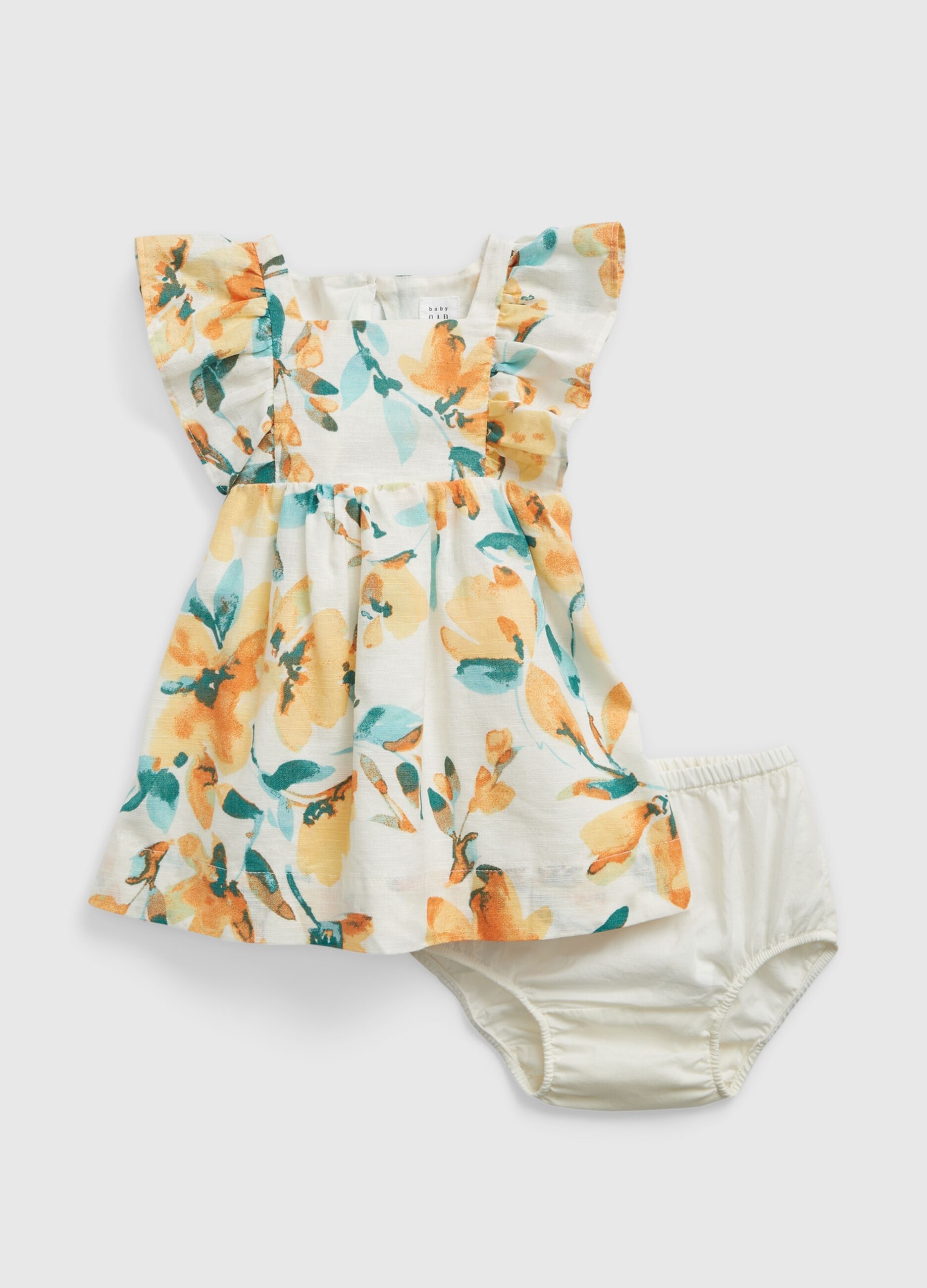 Floral dress and knicker shorts set
