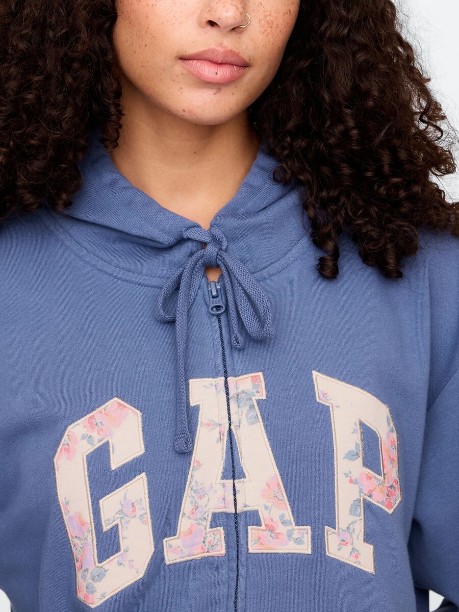 Hooded full-zip sweatshirt Woman_3