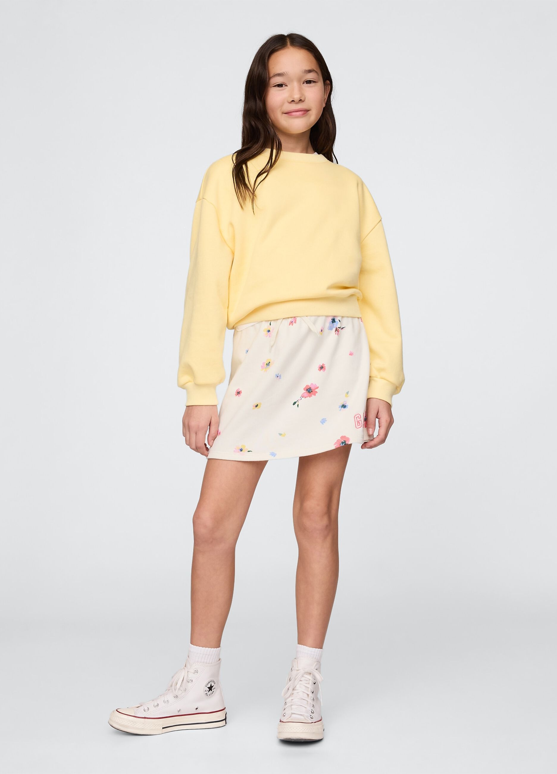 Gonna corta con stampa floreale GAP Kids