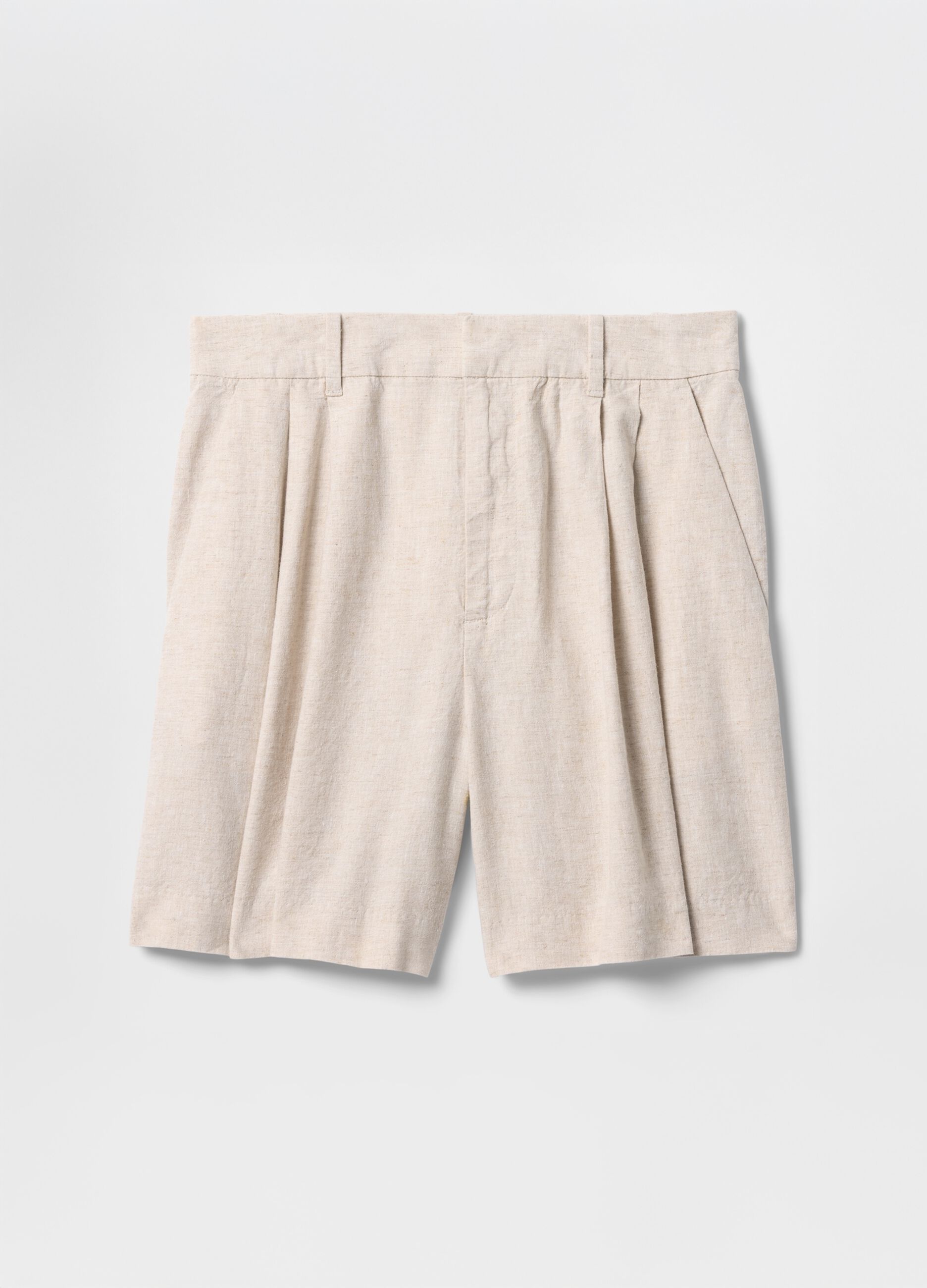 Shorts beige Gap in lino e viscosa_6