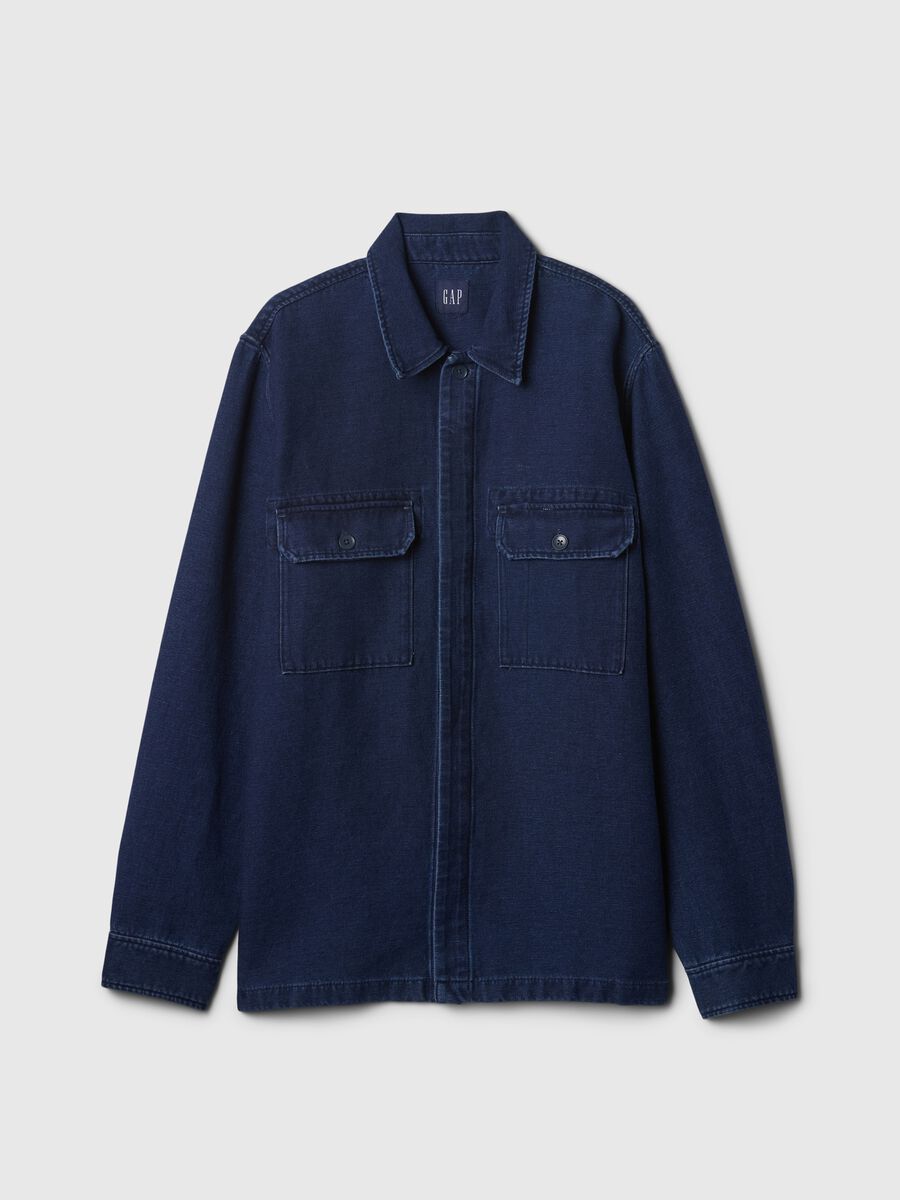 Shacket oversize in denim Uomo_3