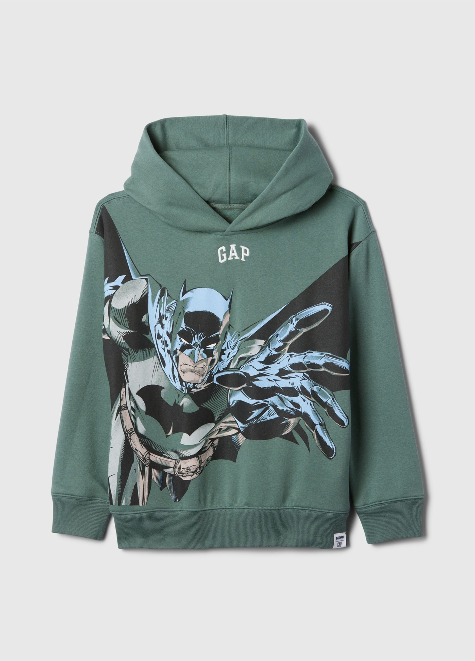 Sweatshirt with hood and Batman print_3