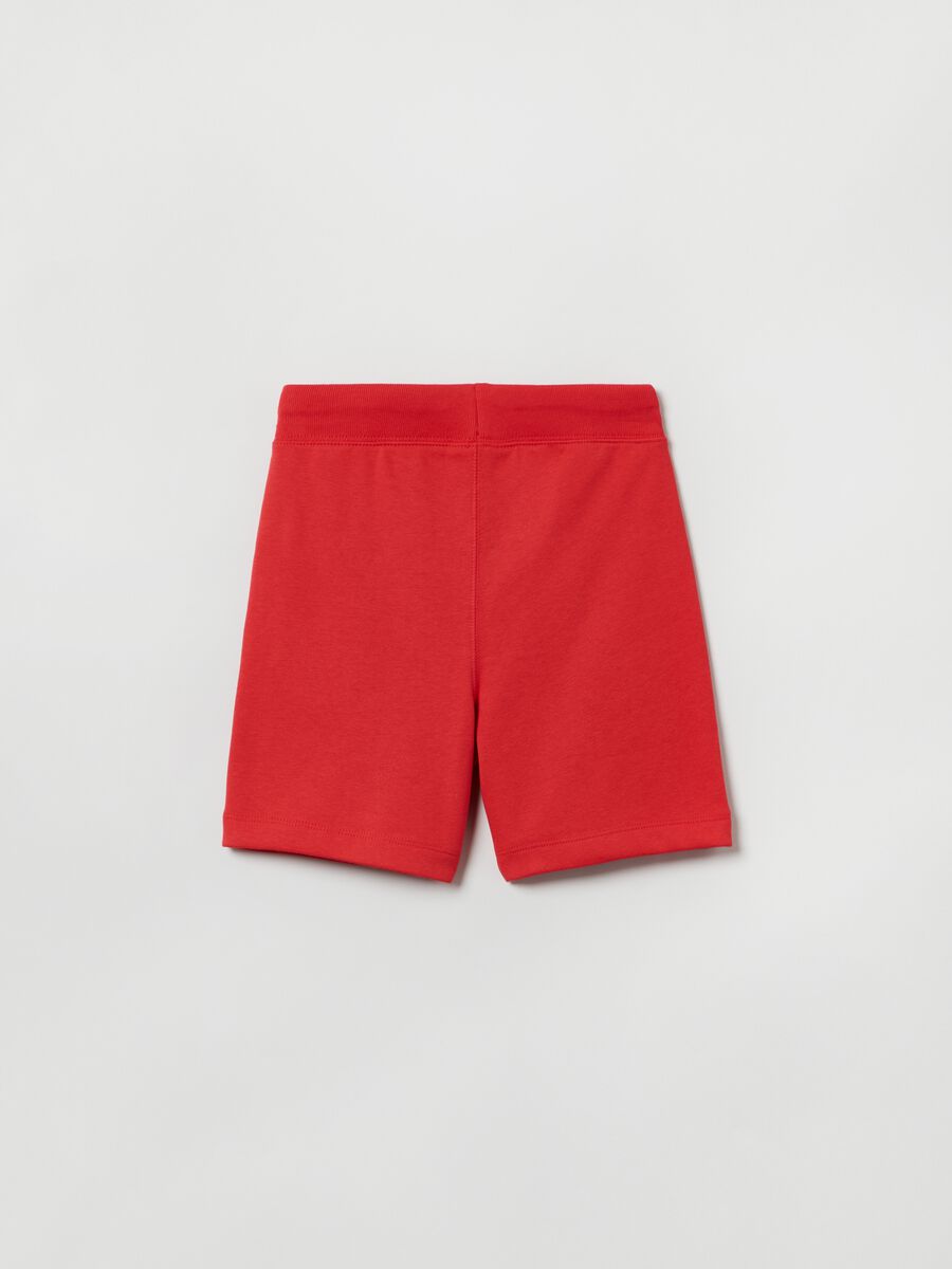 French terry Bermuda shorts with logo Boy_1
