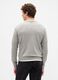 Maglione girocollo grigio in misto cotone_1