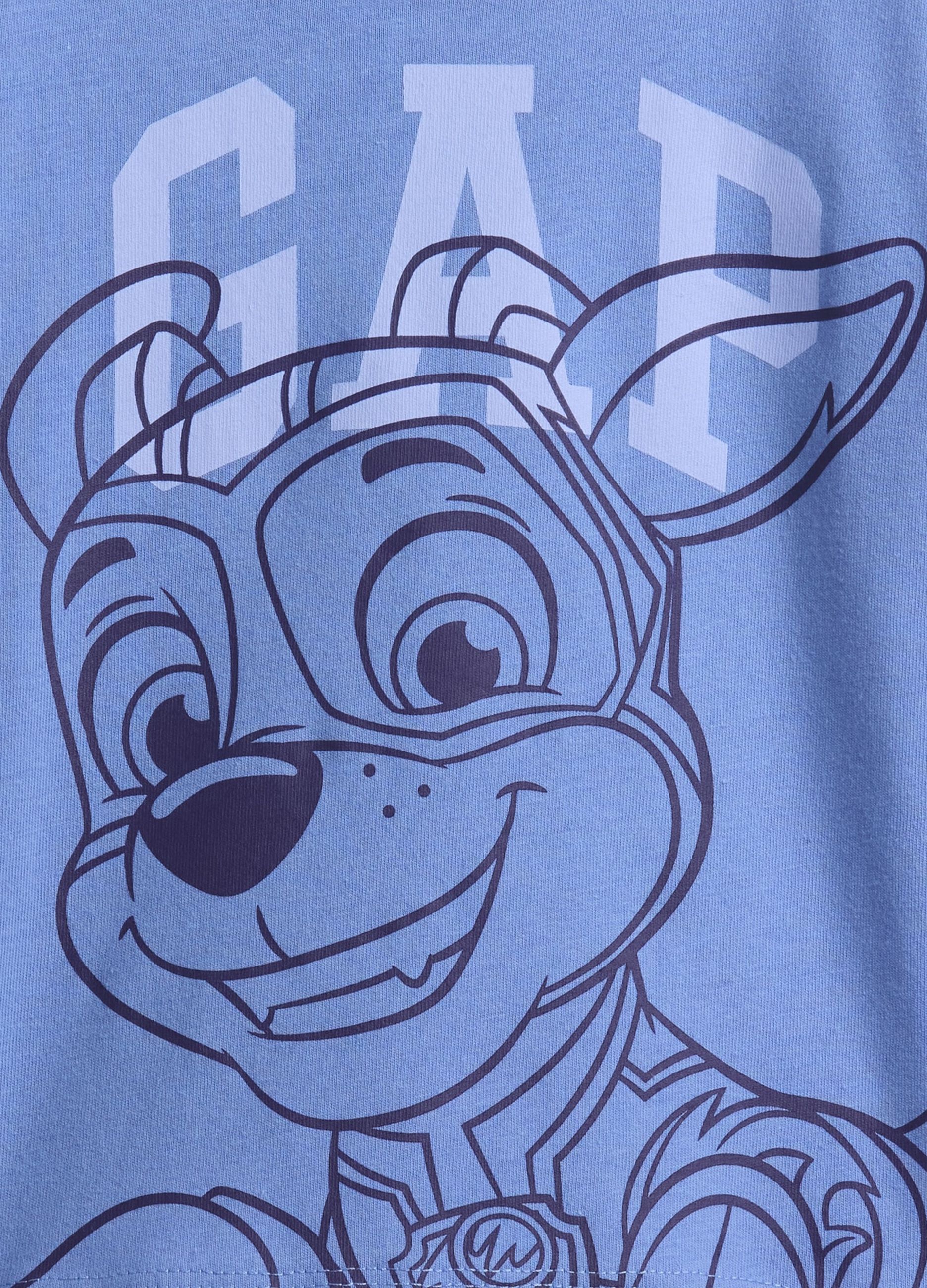 T-shirt blu con stampa personaggio GAP_2