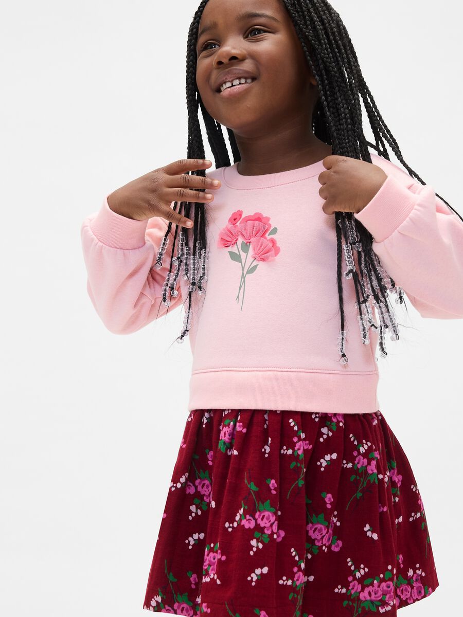 Vestito rosa in cotone per bambina Bimba_0