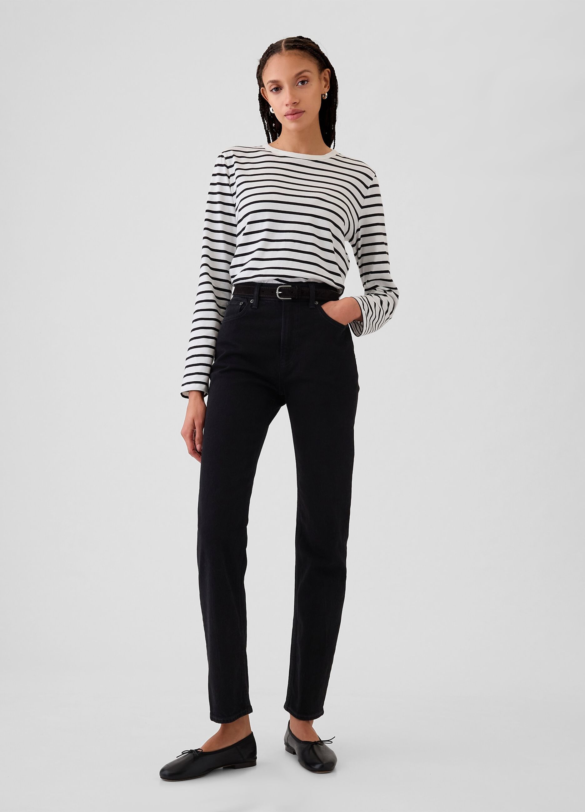 T-shirt a maniche lunghe in cotone_1