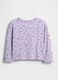 Purple cotton long-sleeve T-shirt for girls_1