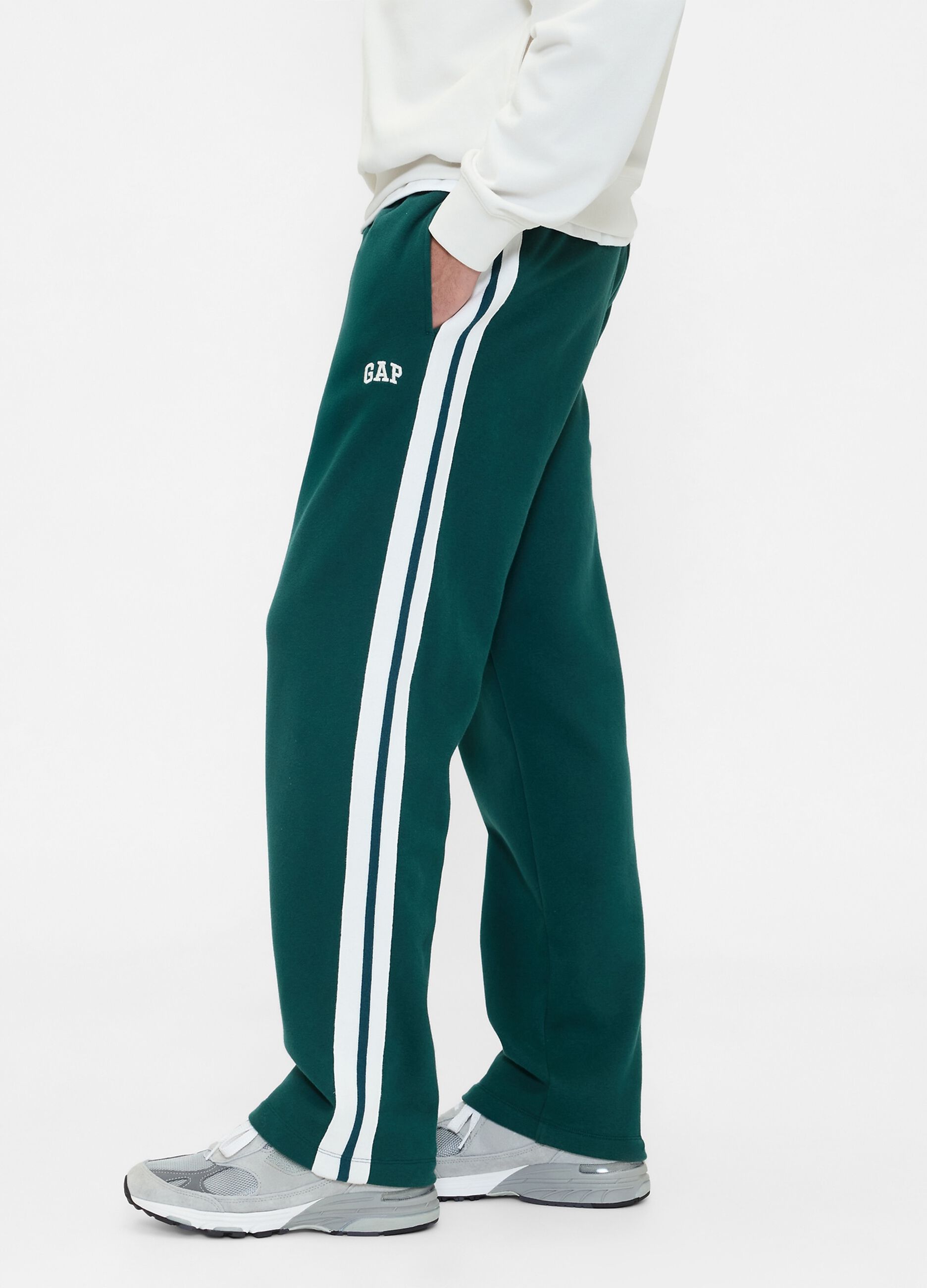 Pantaloni verdi in misto cotone_4