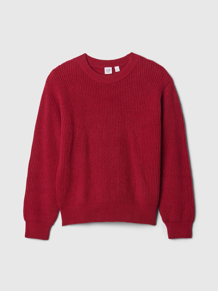 Pullover con lavorazione a coste inglesi Bambino_3