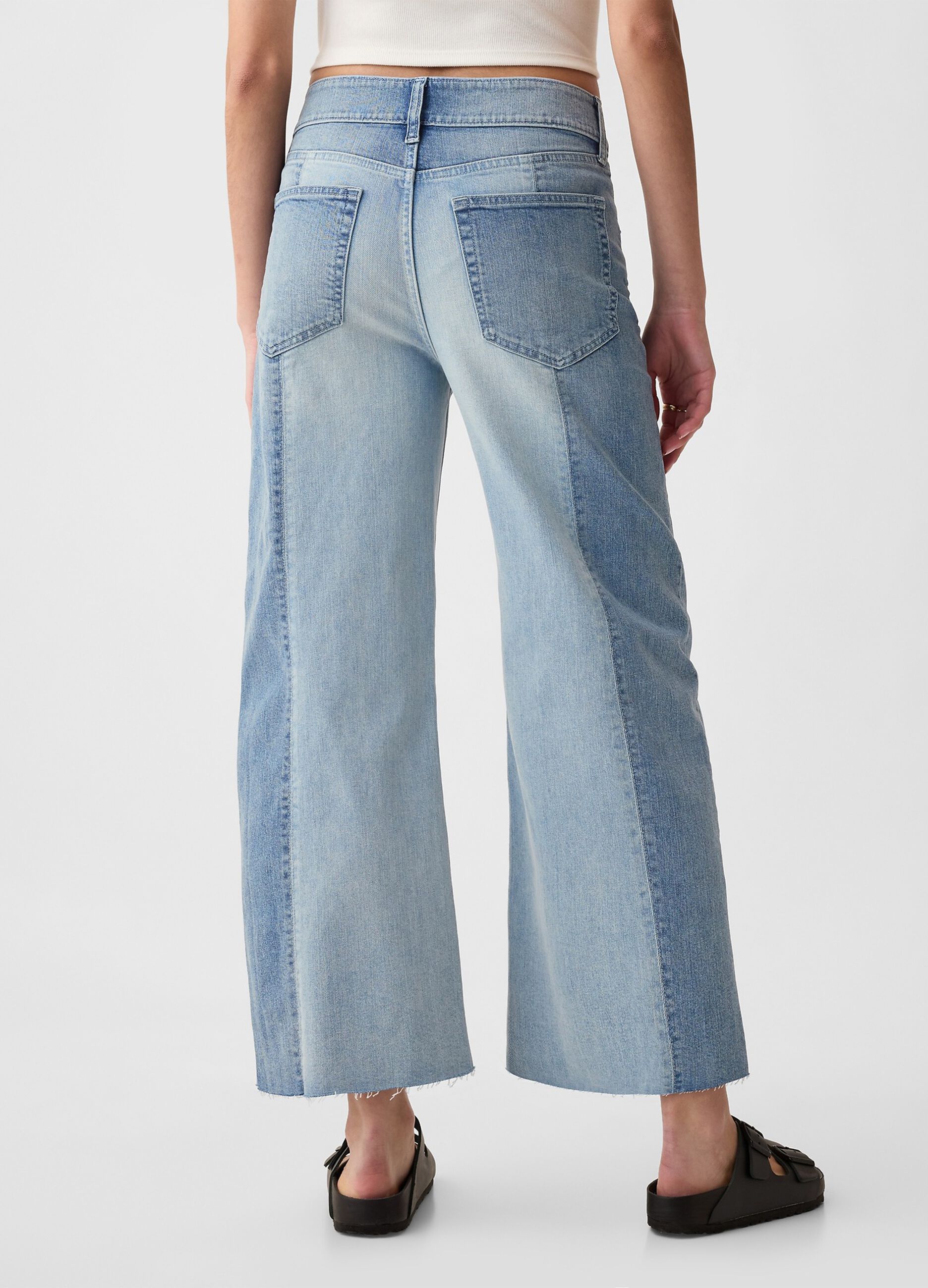 Jeans wide leg ankle bicolore_3