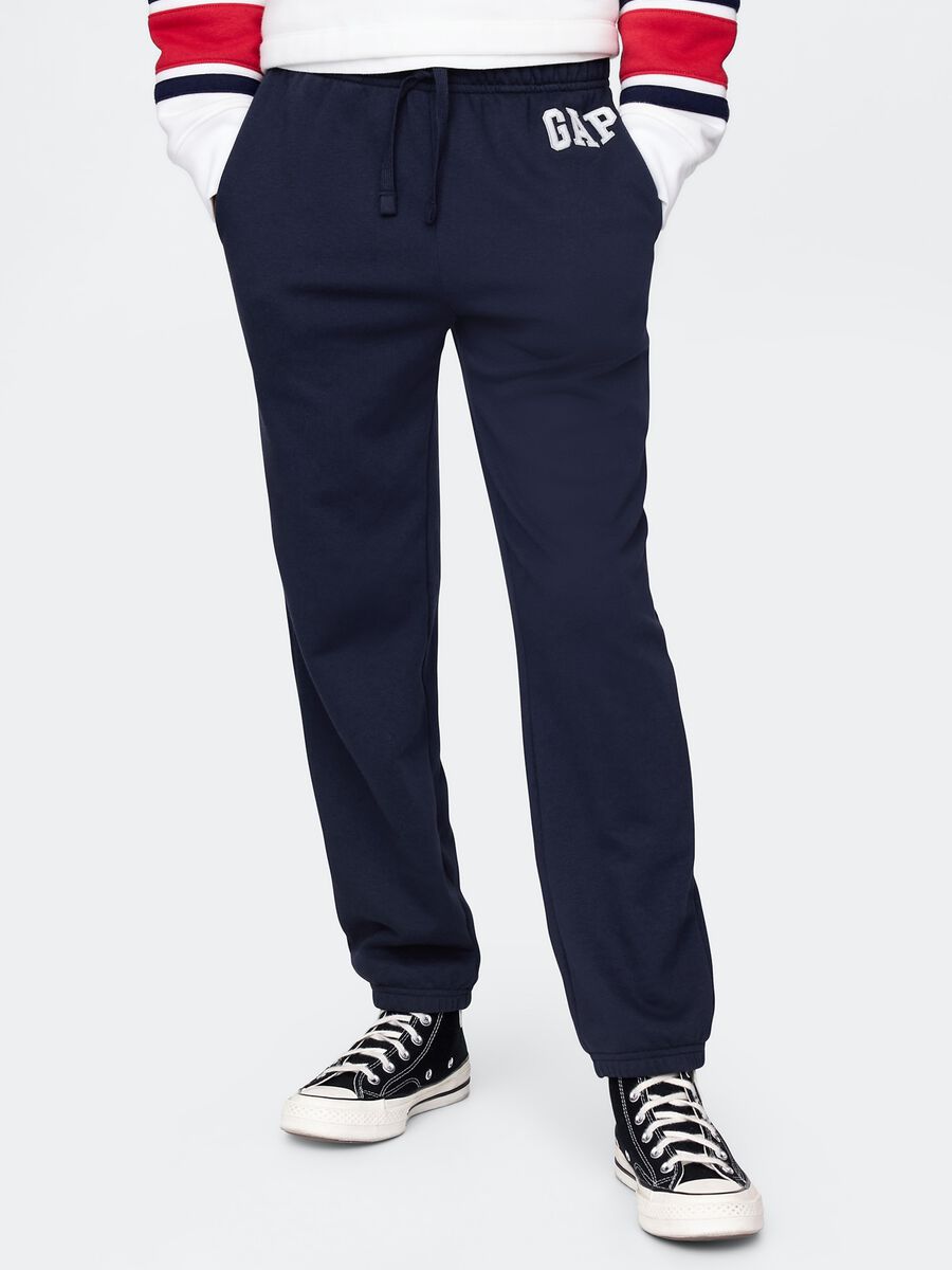 Pantaloni blu navy GAP Kids in misto cotone Bambino_1