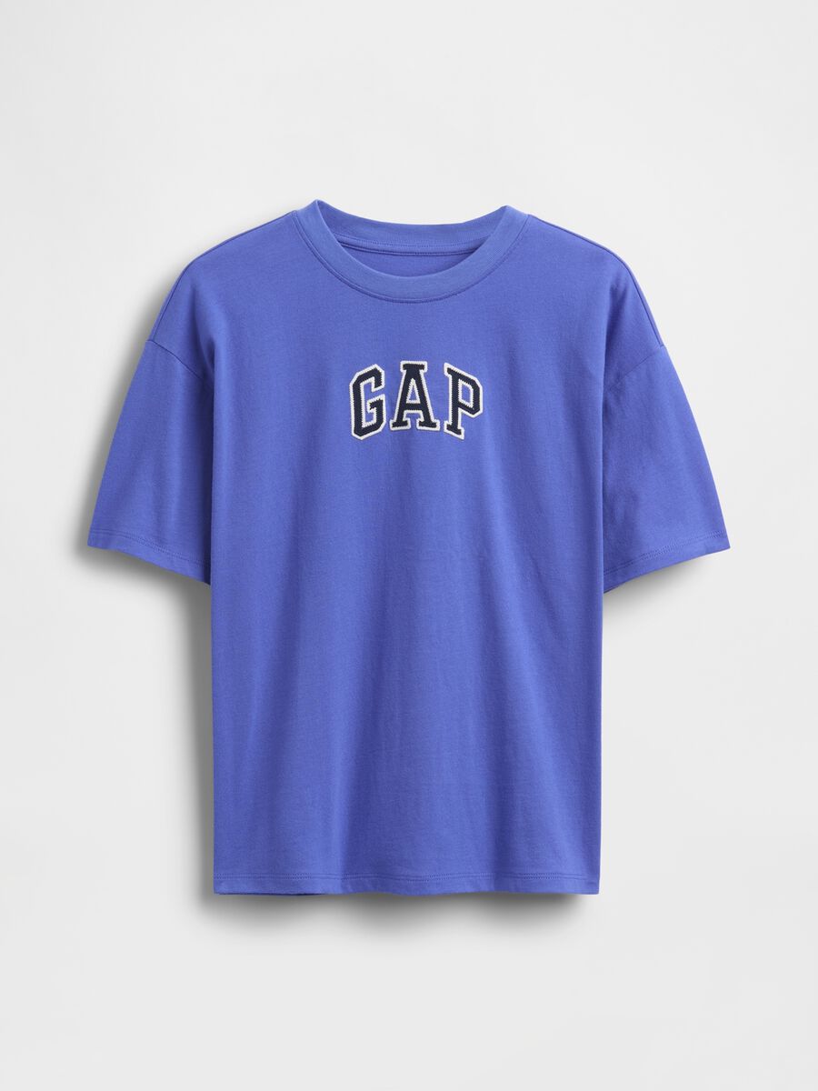 T-shirt blu con logo Gap Boy_0