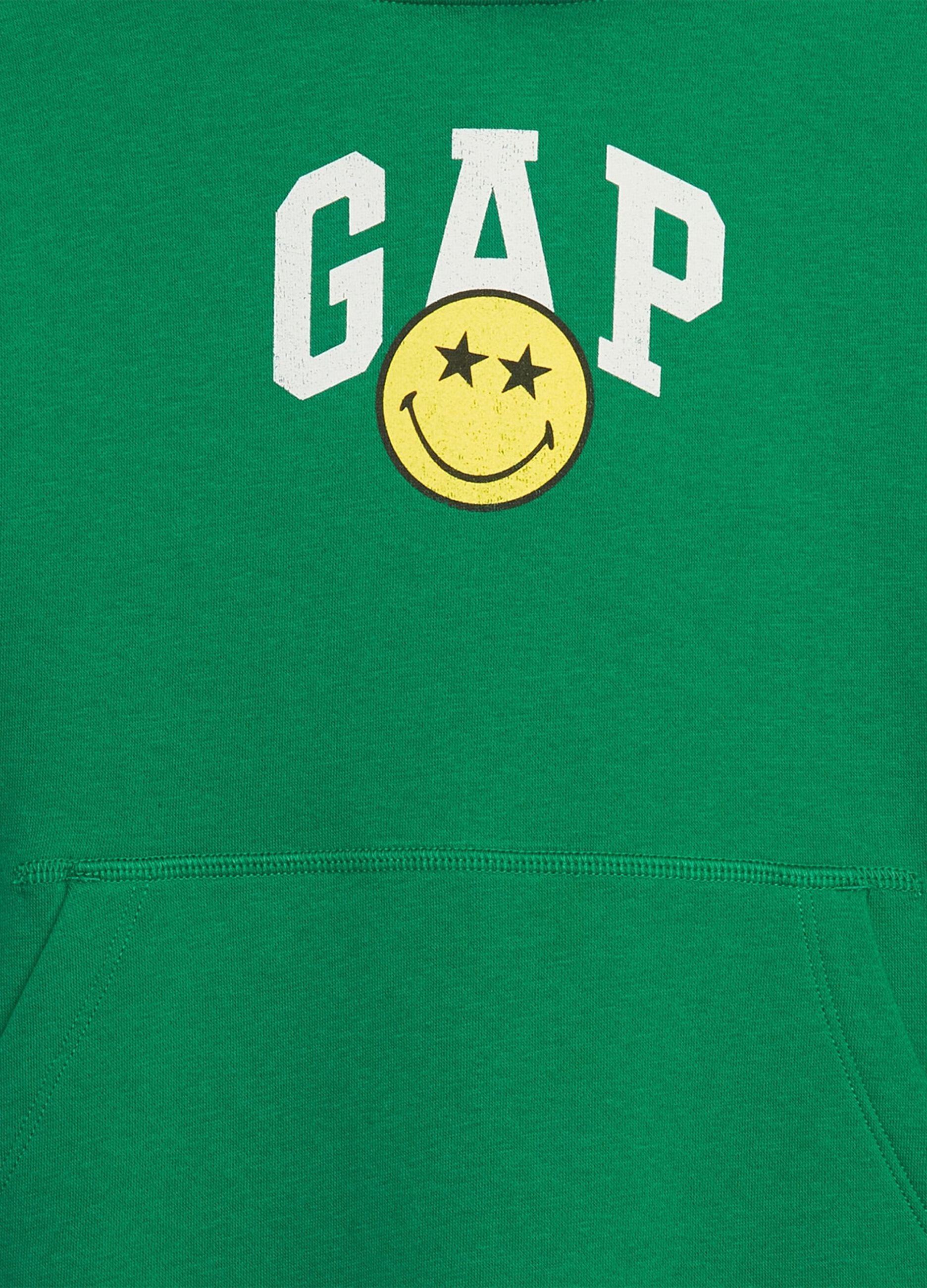 Felpa con cappuccio stampa Smiley® e logo_2