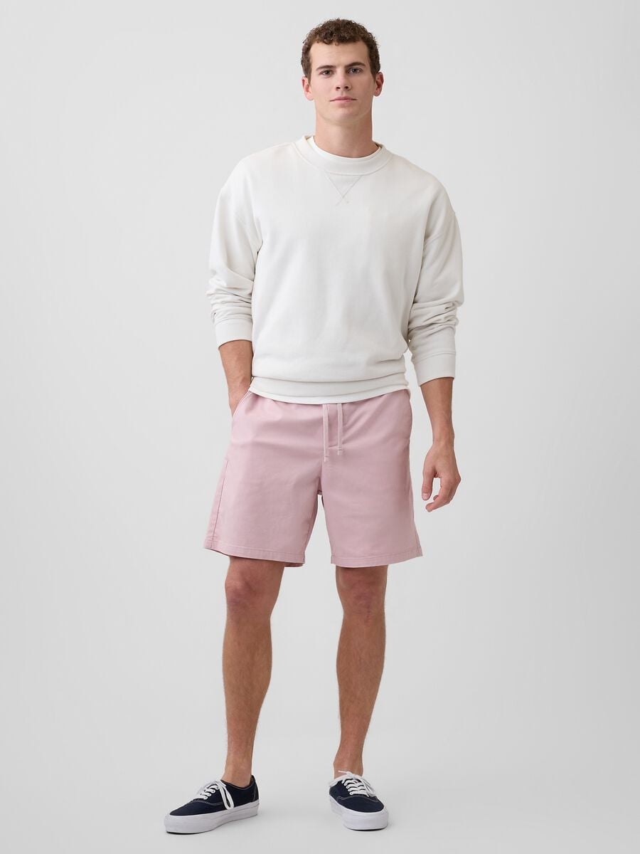 Stretch cotton shorts Man_0