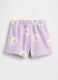 Shorts in misto cotone con logo GAP e stampa a fiori_1