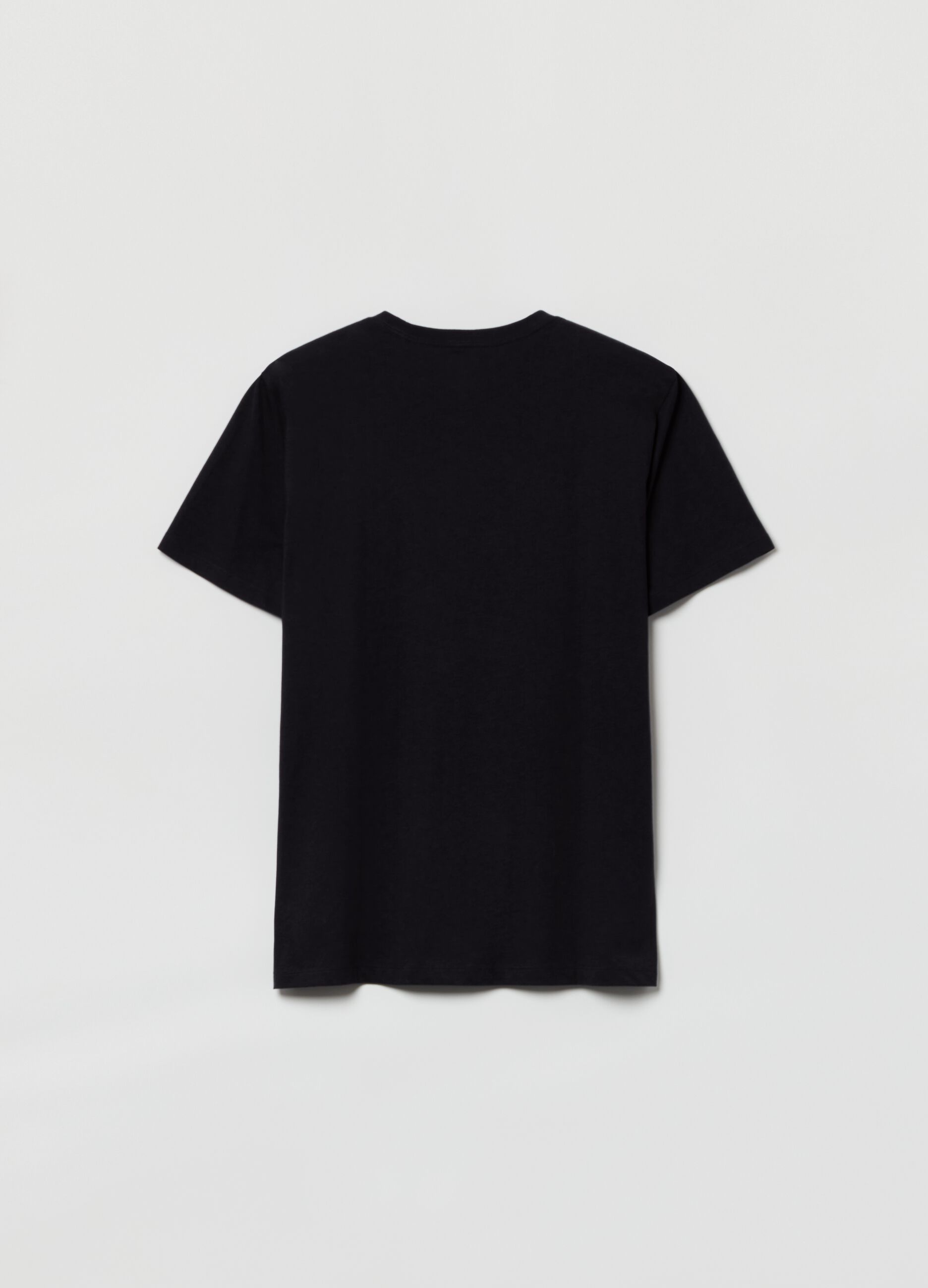T-shirt in cotone con ricamo logo_2