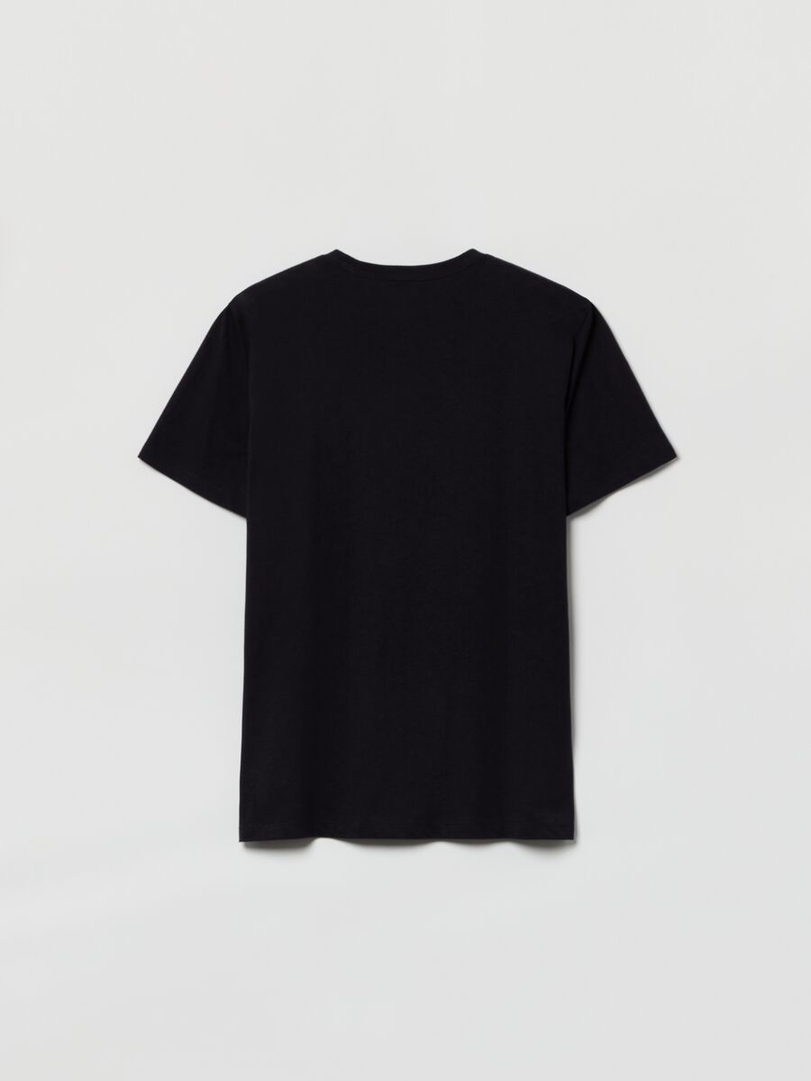 T-shirt in cotone con ricamo logo Uomo_2