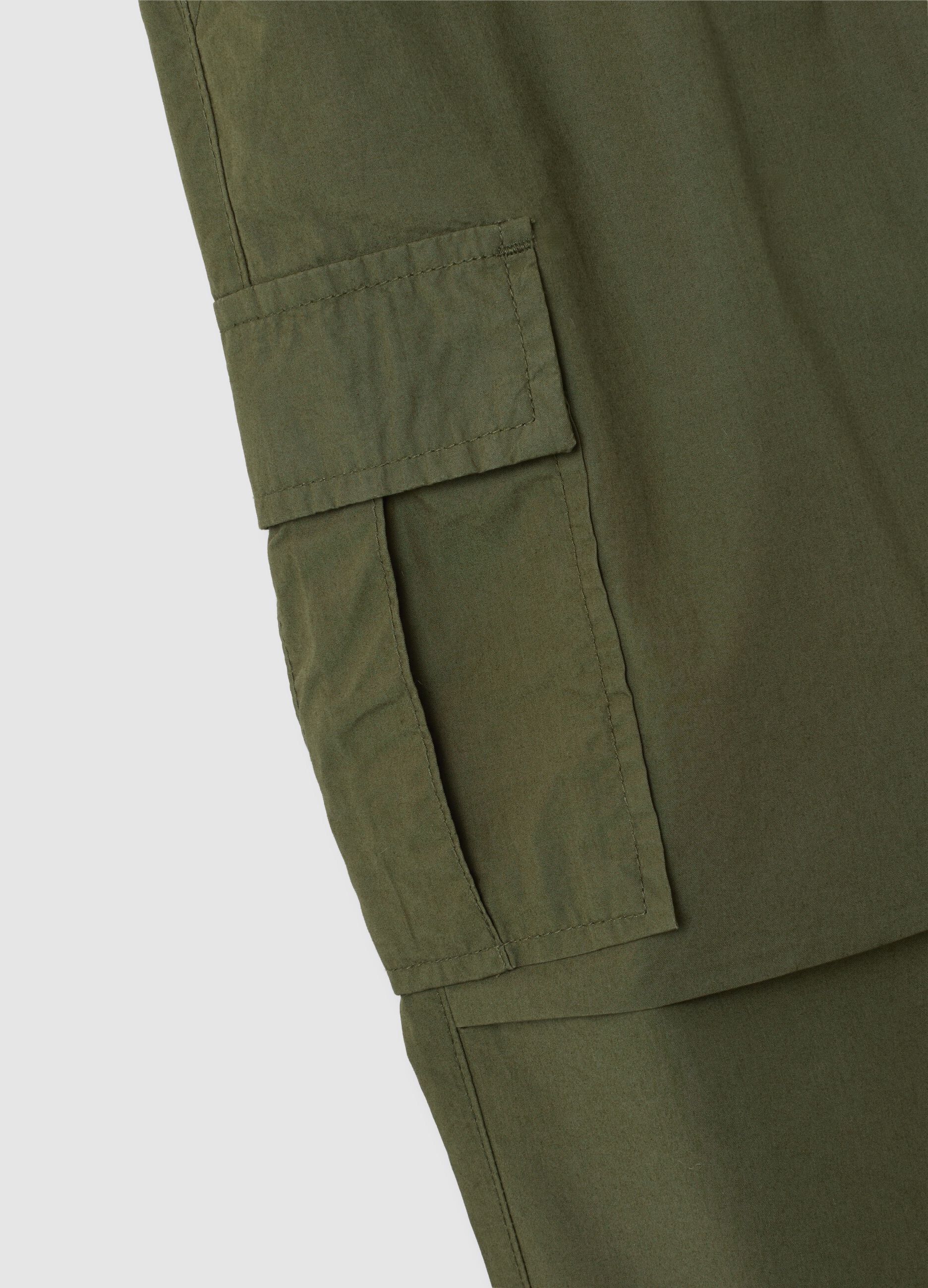 Cargo joggers in cotton with drawstring_2
