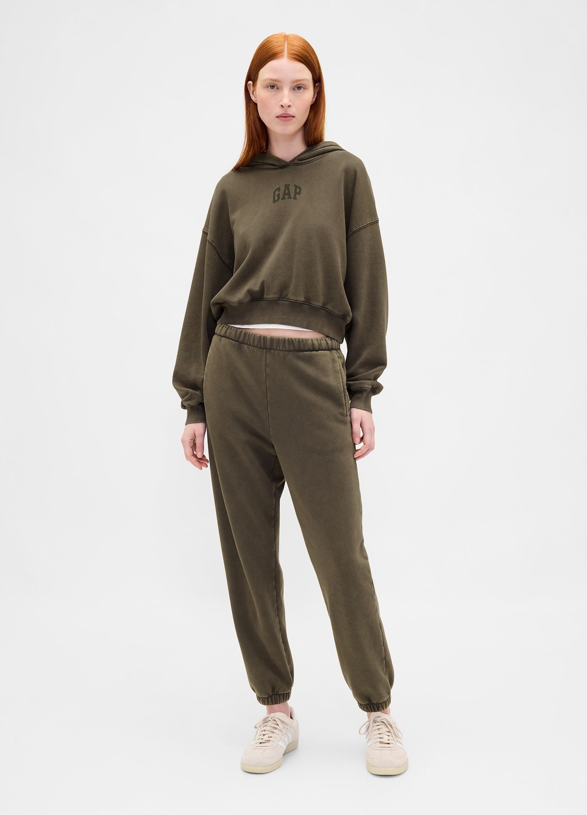 Green Gap Hoodie in Cotton Blend_3