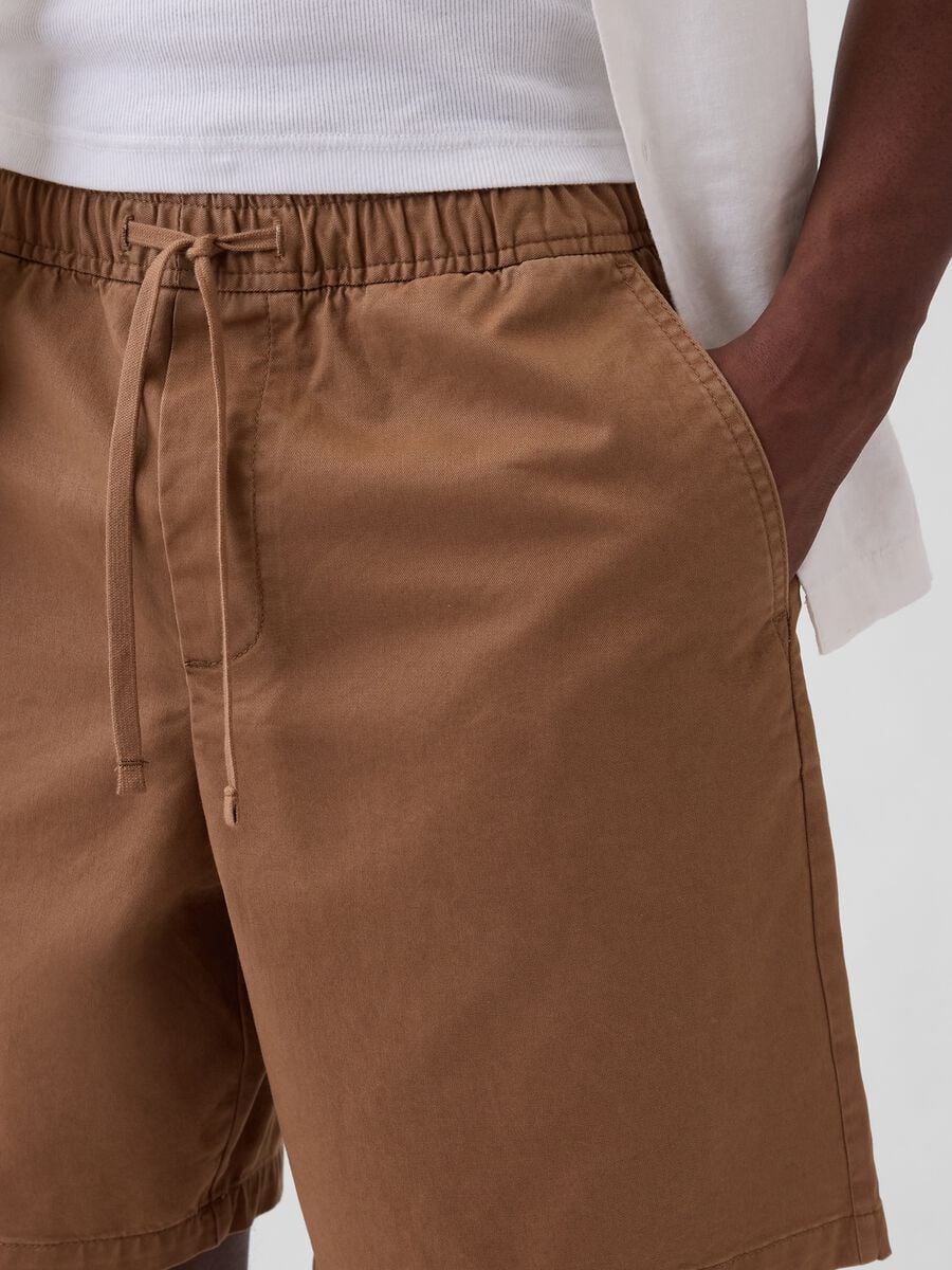 Stretch cotton shorts Man_4