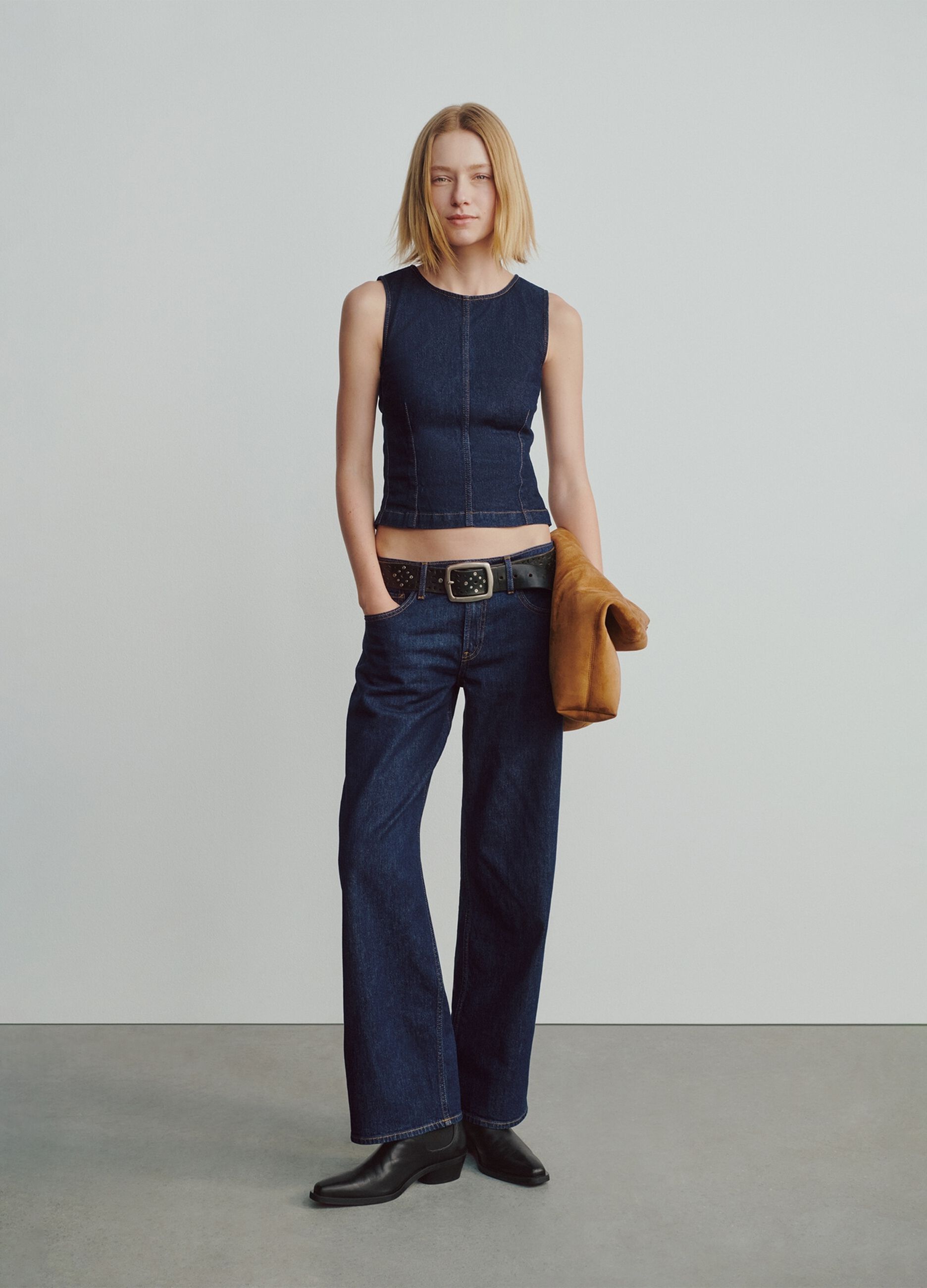 Pantaloni denim blu elasticizzati_6