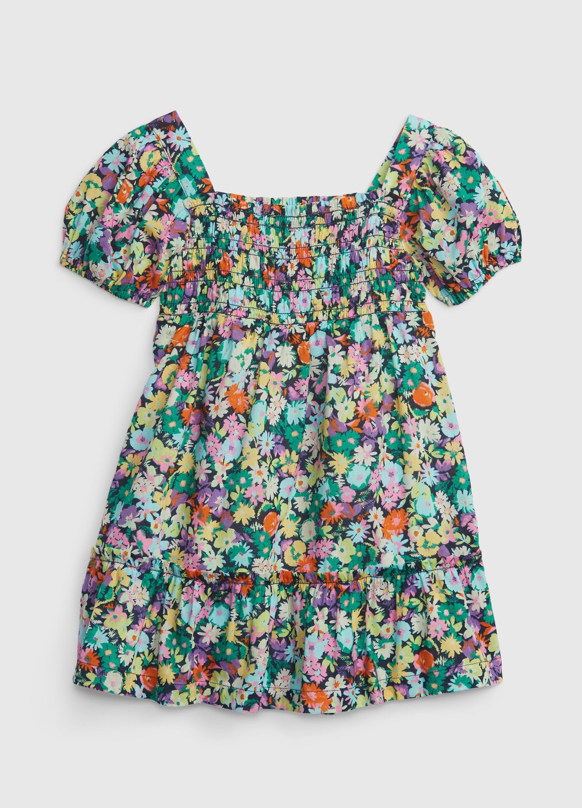 Dress with floral print._1