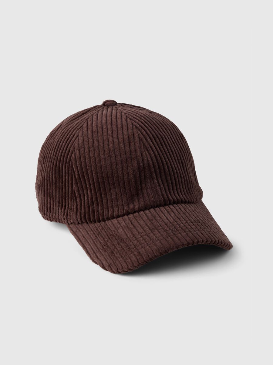Berretto da baseball in corduroy Donna_0