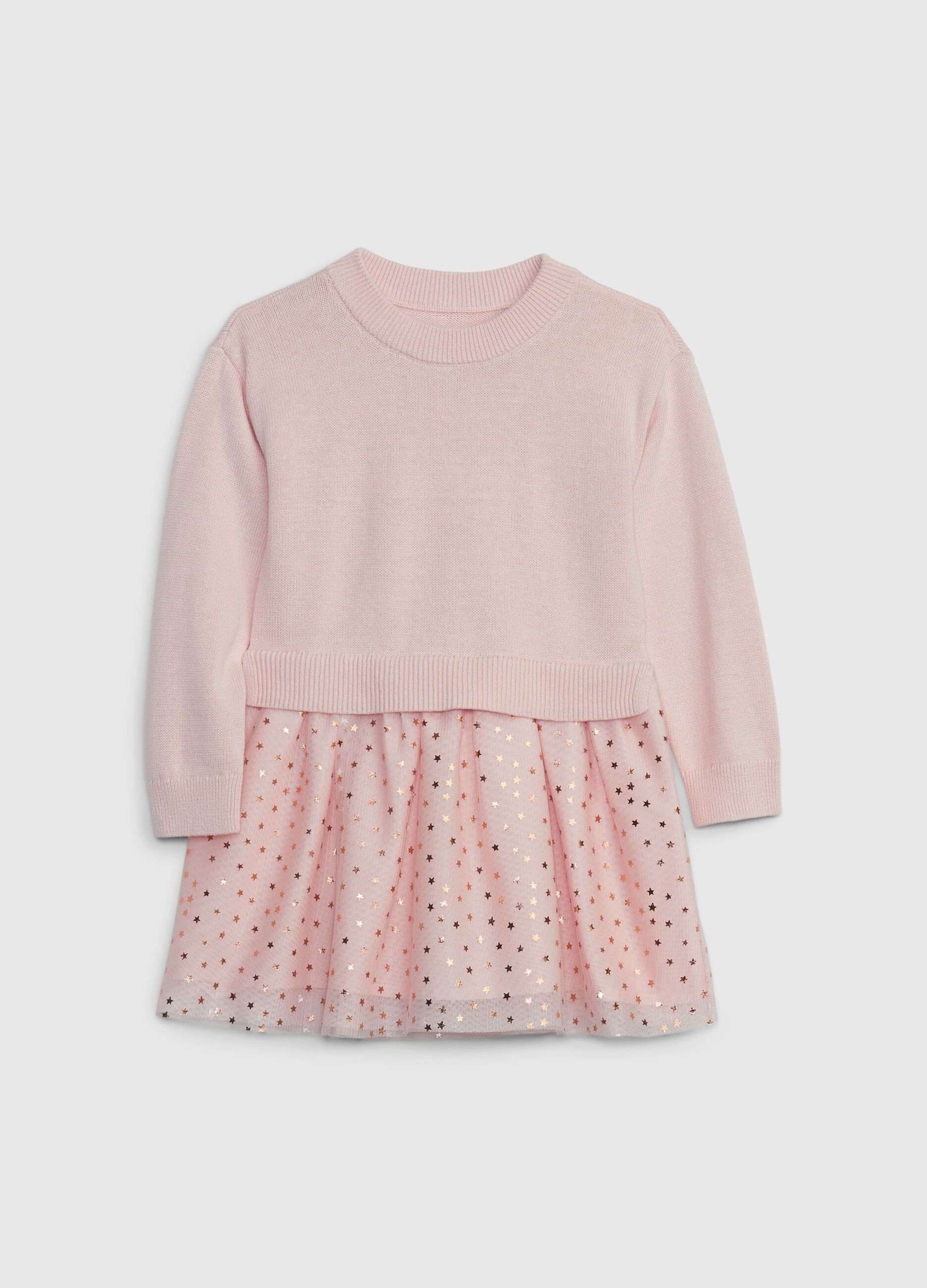 Abito combinato con gonna in tulle
