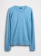 Maglione girocollo azzurro in misto cotone_3