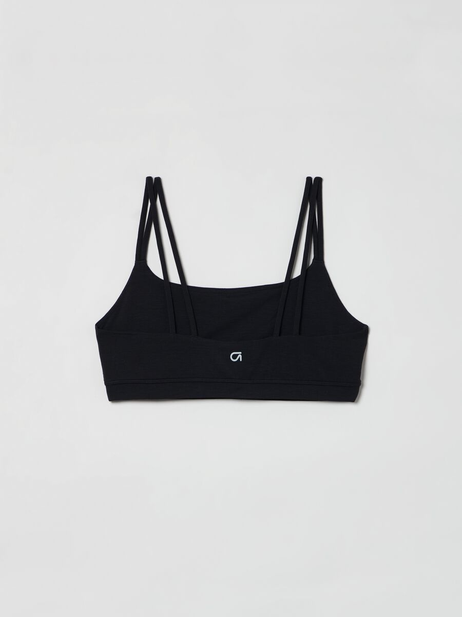 Sports bralette with double shoulder straps Woman_2