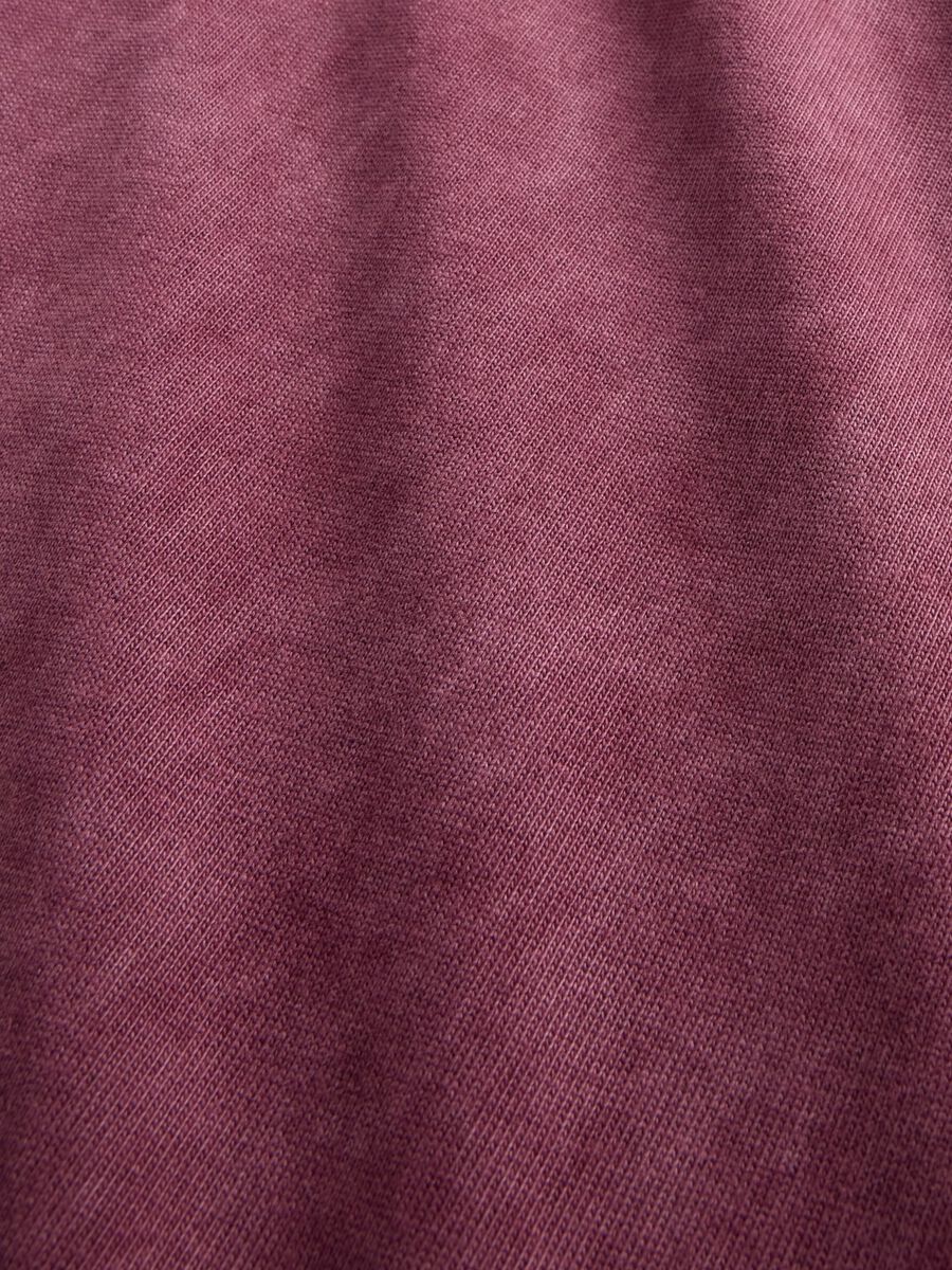 Long sleeve purple cotton top Man_4