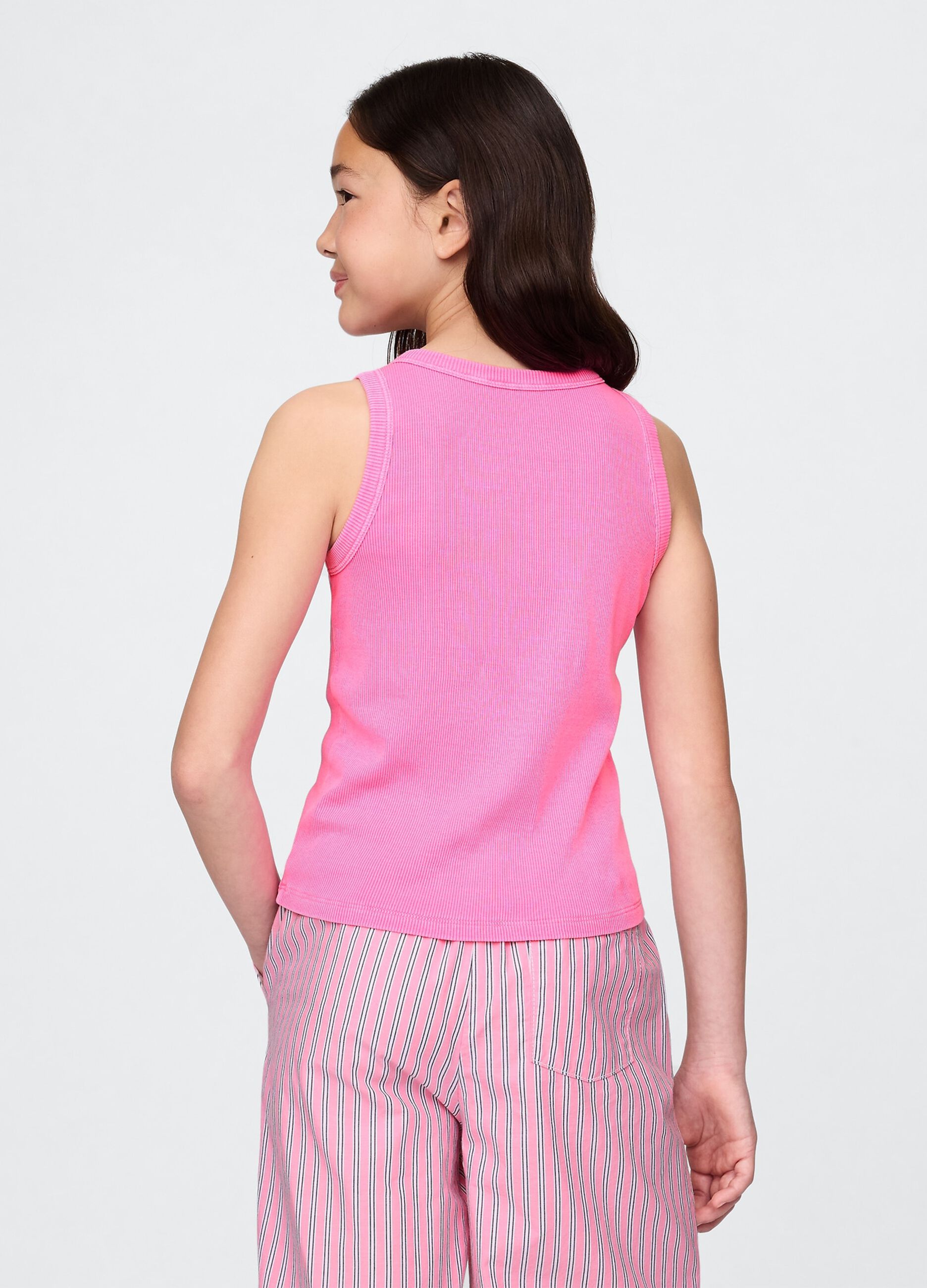 Sleeveless Stretch Fabric Tank Top_1