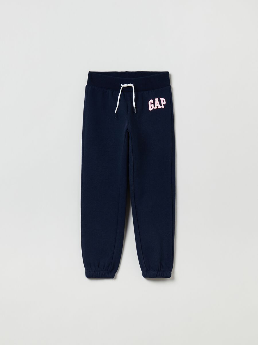 Joggers in felpa con stampa logo Bambina_0