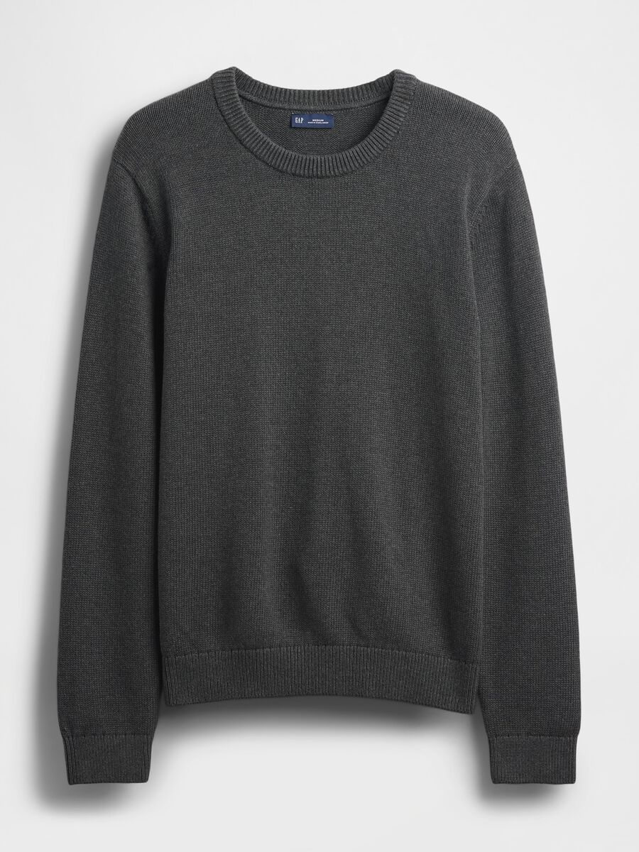 Maglione grigio in cotone Uomo_4