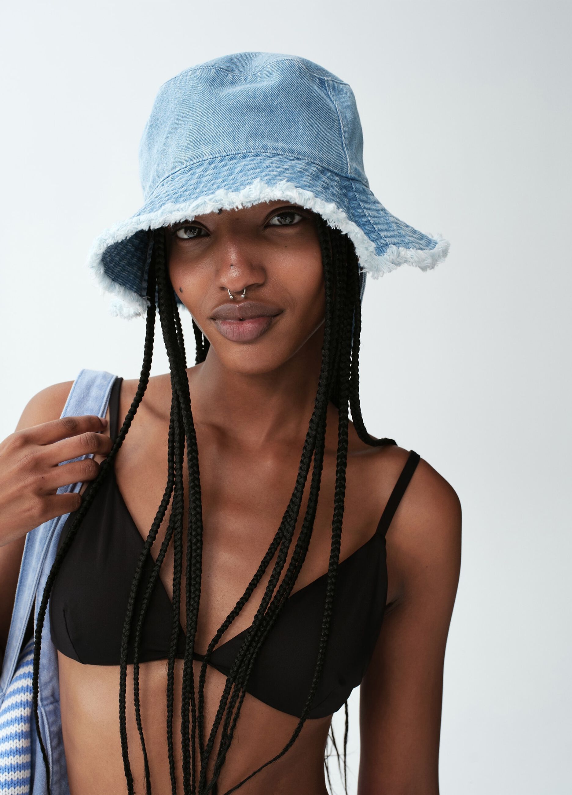 Cappello bucket in puro cotone